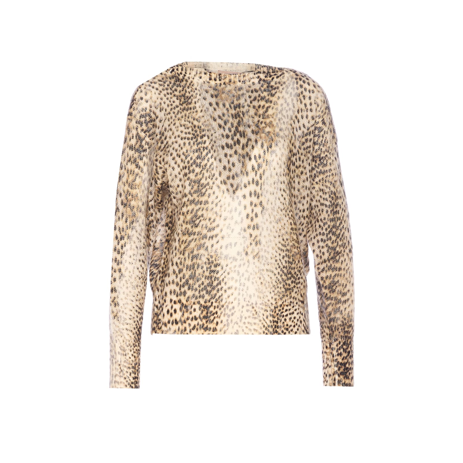 Twinset Leopard Sweater In Multi