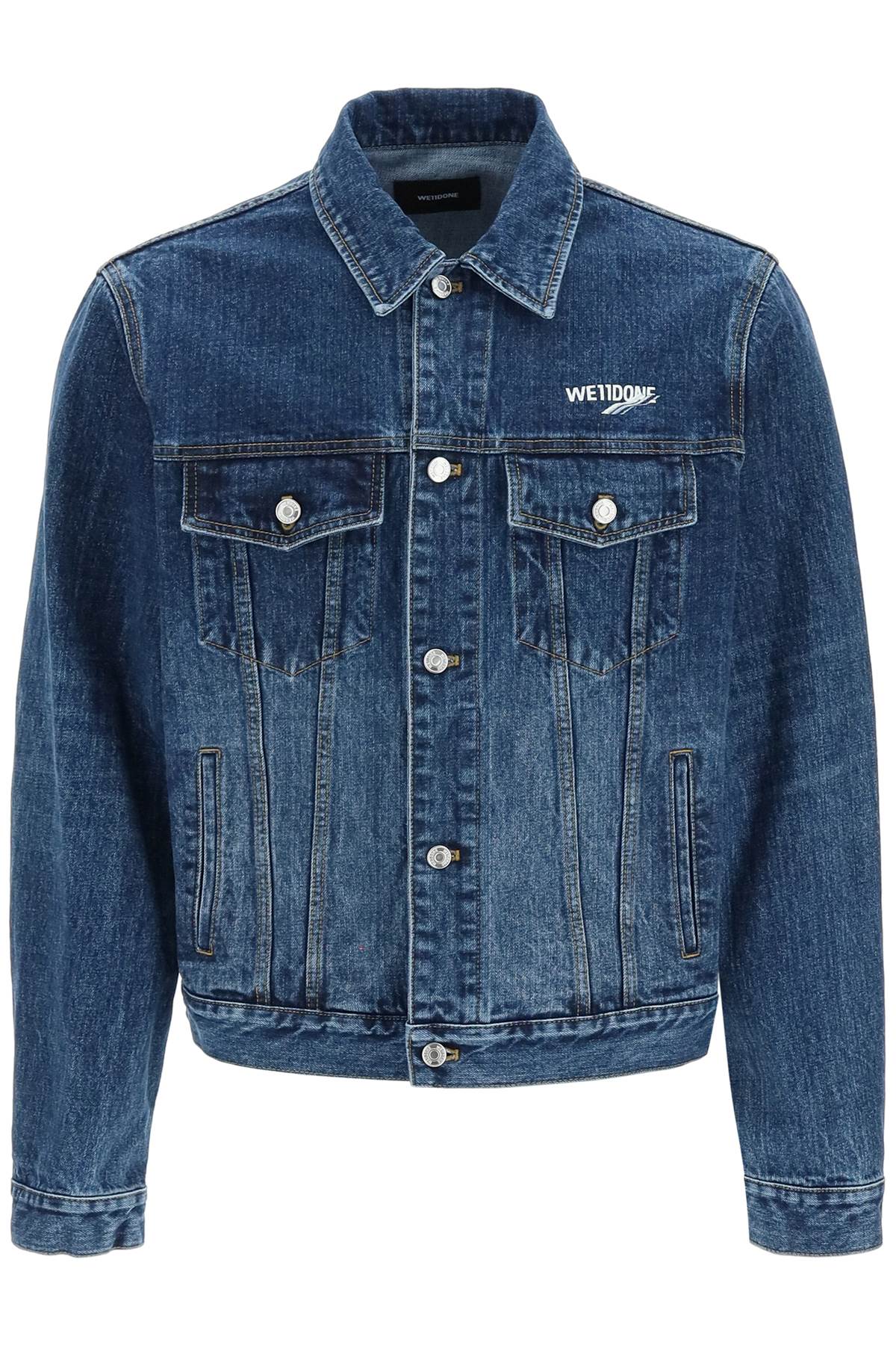 We11 Done We11done Regular Fit Denim Jacket In Blue (blue)