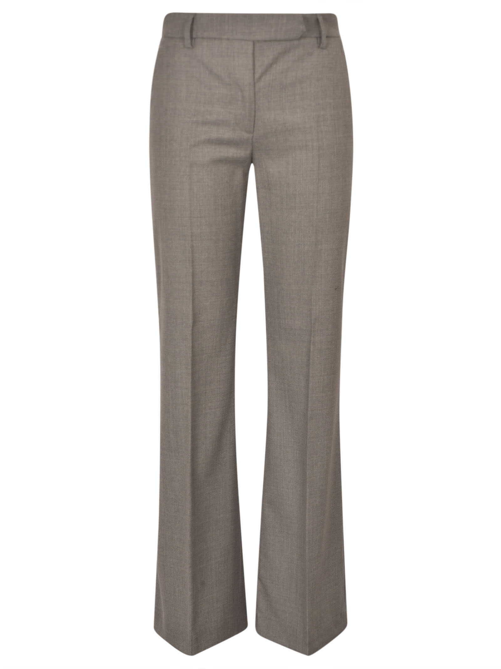 Shop True Royal Wrap Fitted Trousers In Grey