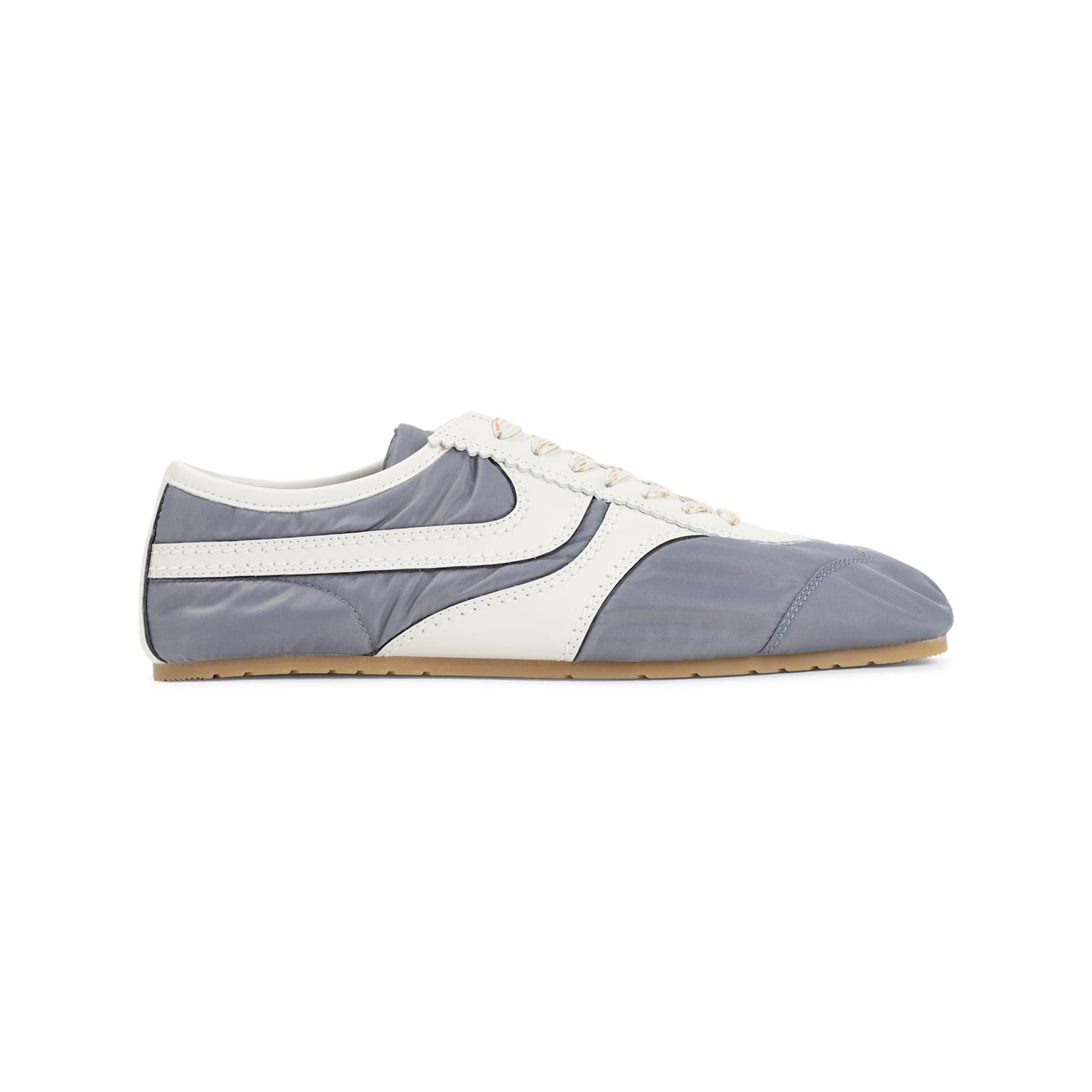 Dries Van Noten Low-profile Blue Sneakers With Contrasting Side Stripes In Blue