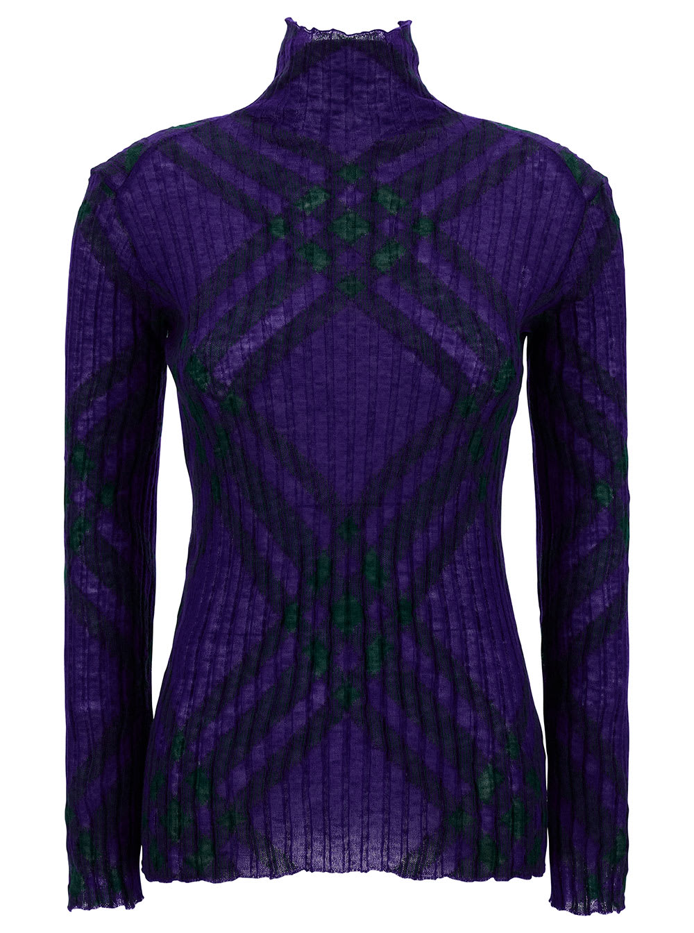 Shop Burberry Knit Look 1 In Violet