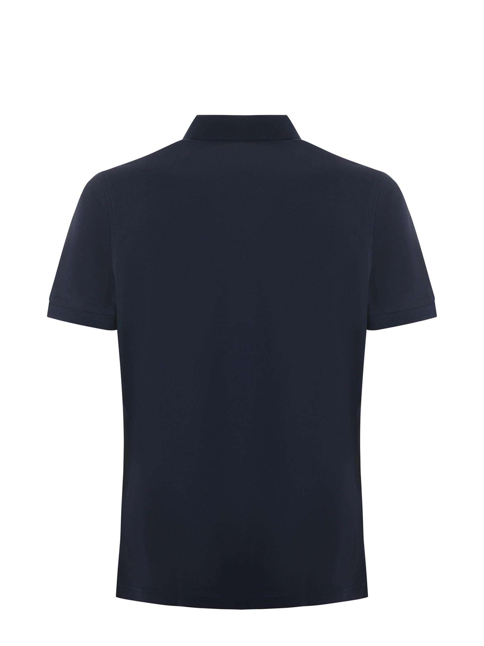 Shop Fay Polo Shirt In Blu Scuro