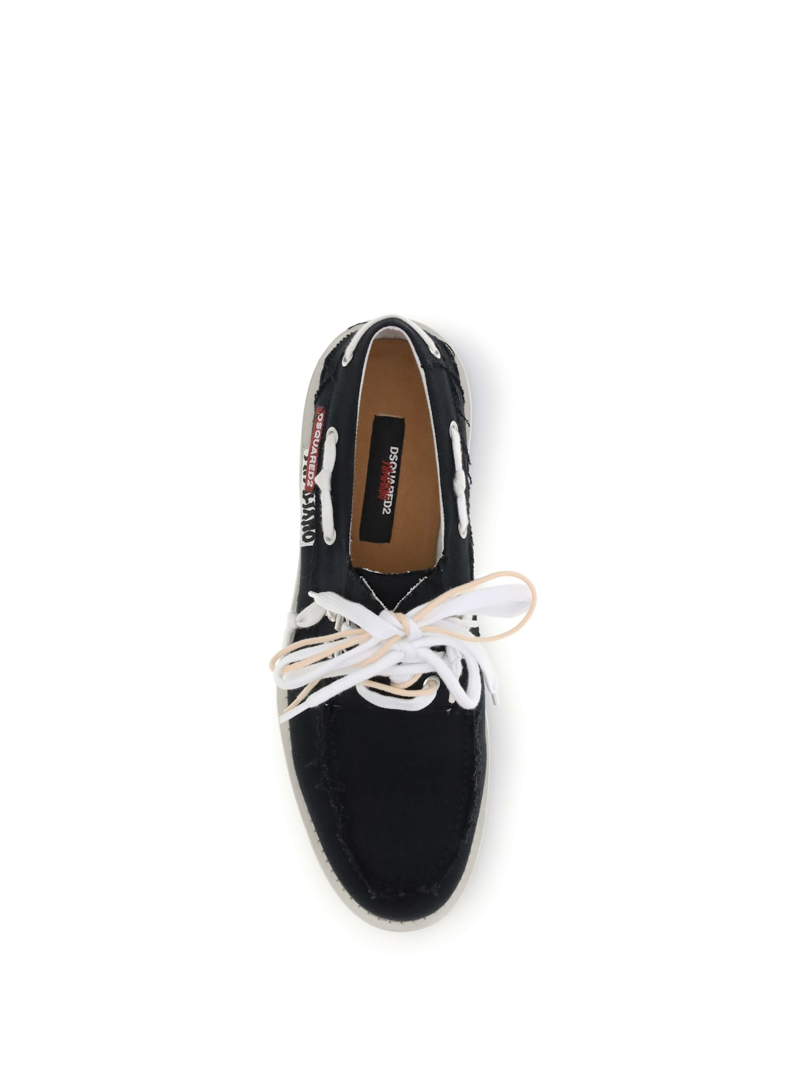 Dsquared2 Dsquared X Magliano Boat Shoes Canvas In Black