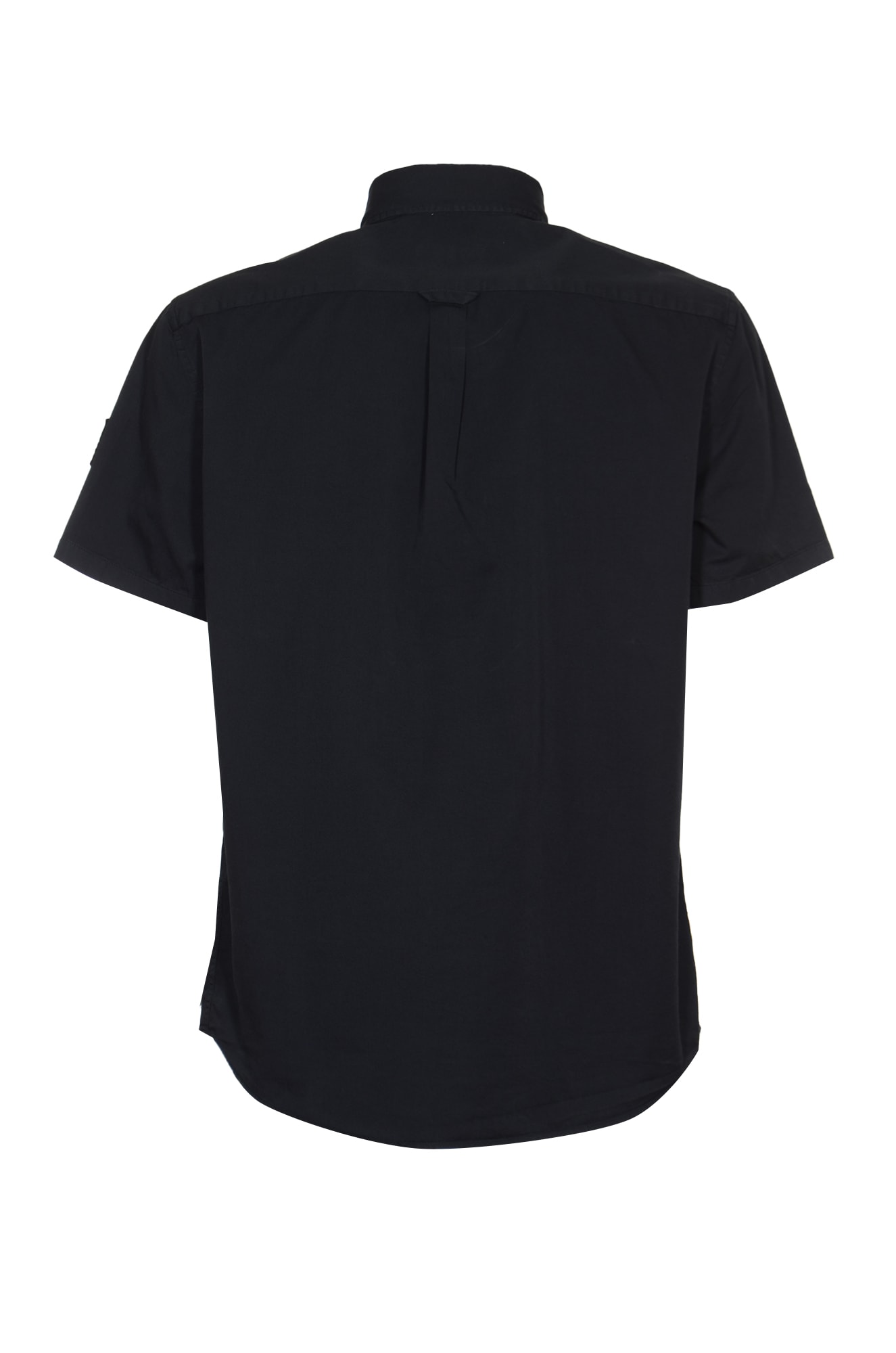 Shop Belstaff Scale Short-sleeved Shirt In Dark Ink