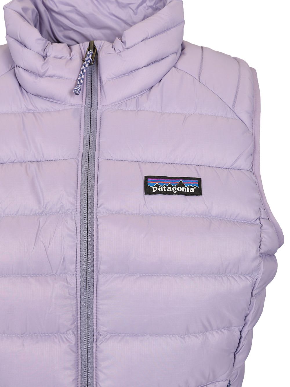 Shop Patagonia Windproof Down Vest In Violet