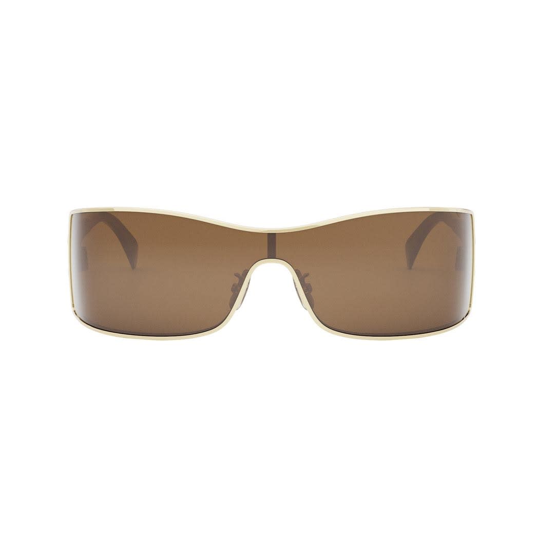 Shop Celine Sunglasses In Oro/marrone