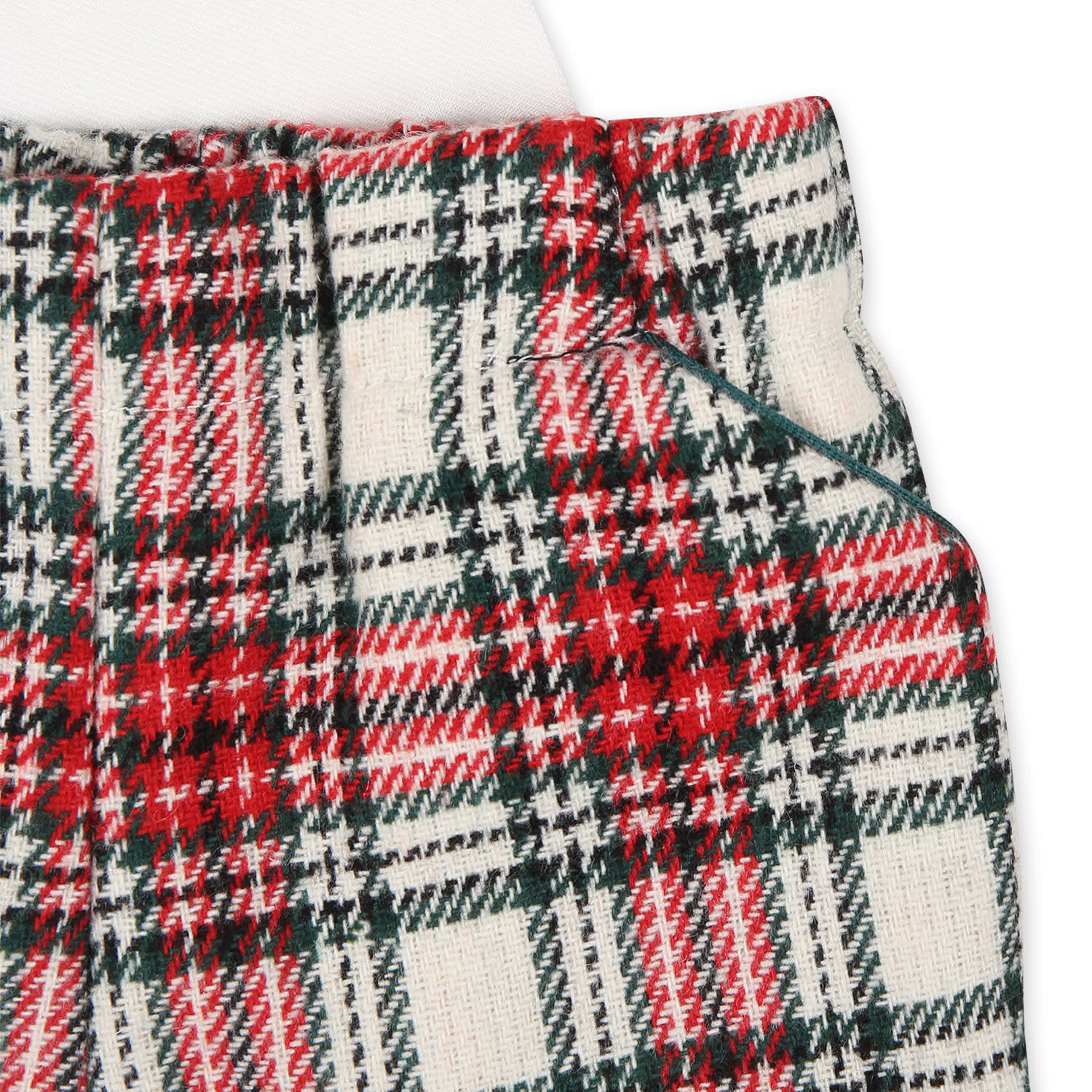 La Stupenderia Red Suit For Baby Boy In White