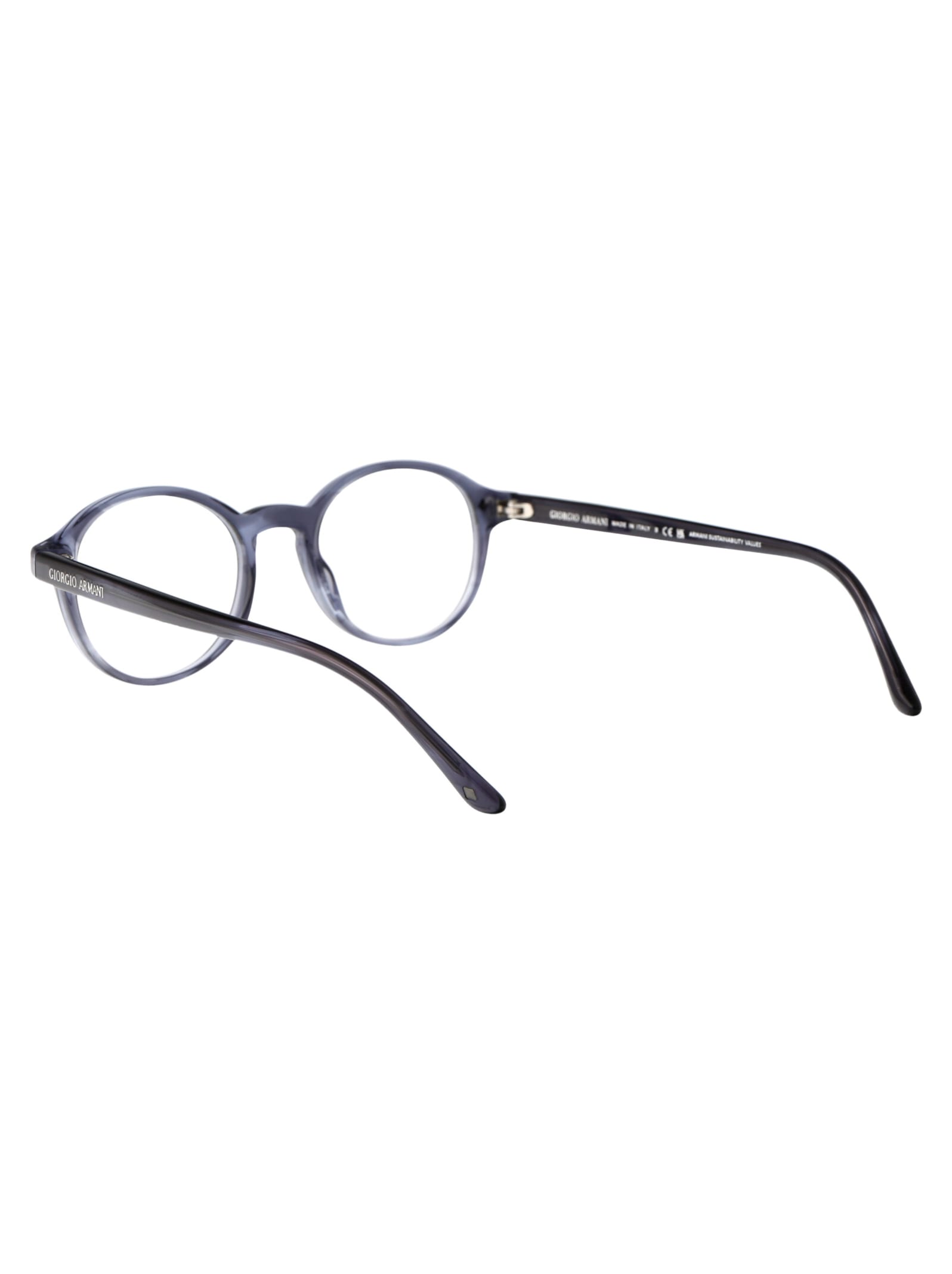 Shop Giorgio Armani 0ar7004 Glasses In 5986 Striped Blue