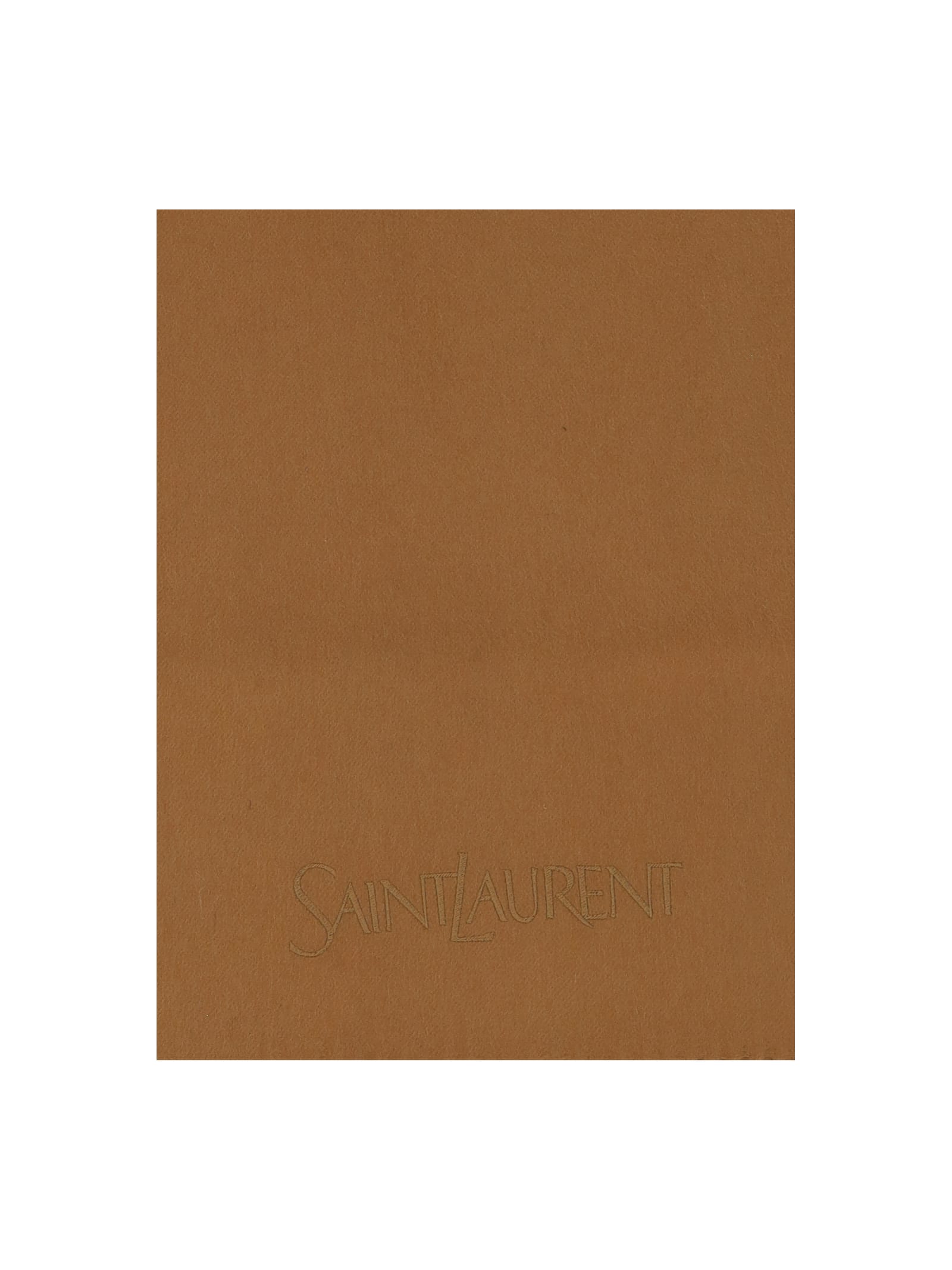 Shop Saint Laurent Scarf In Beige