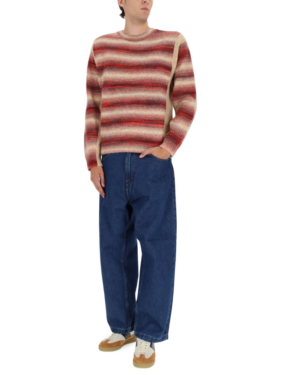 Paul Smith Striped Sweater In Red