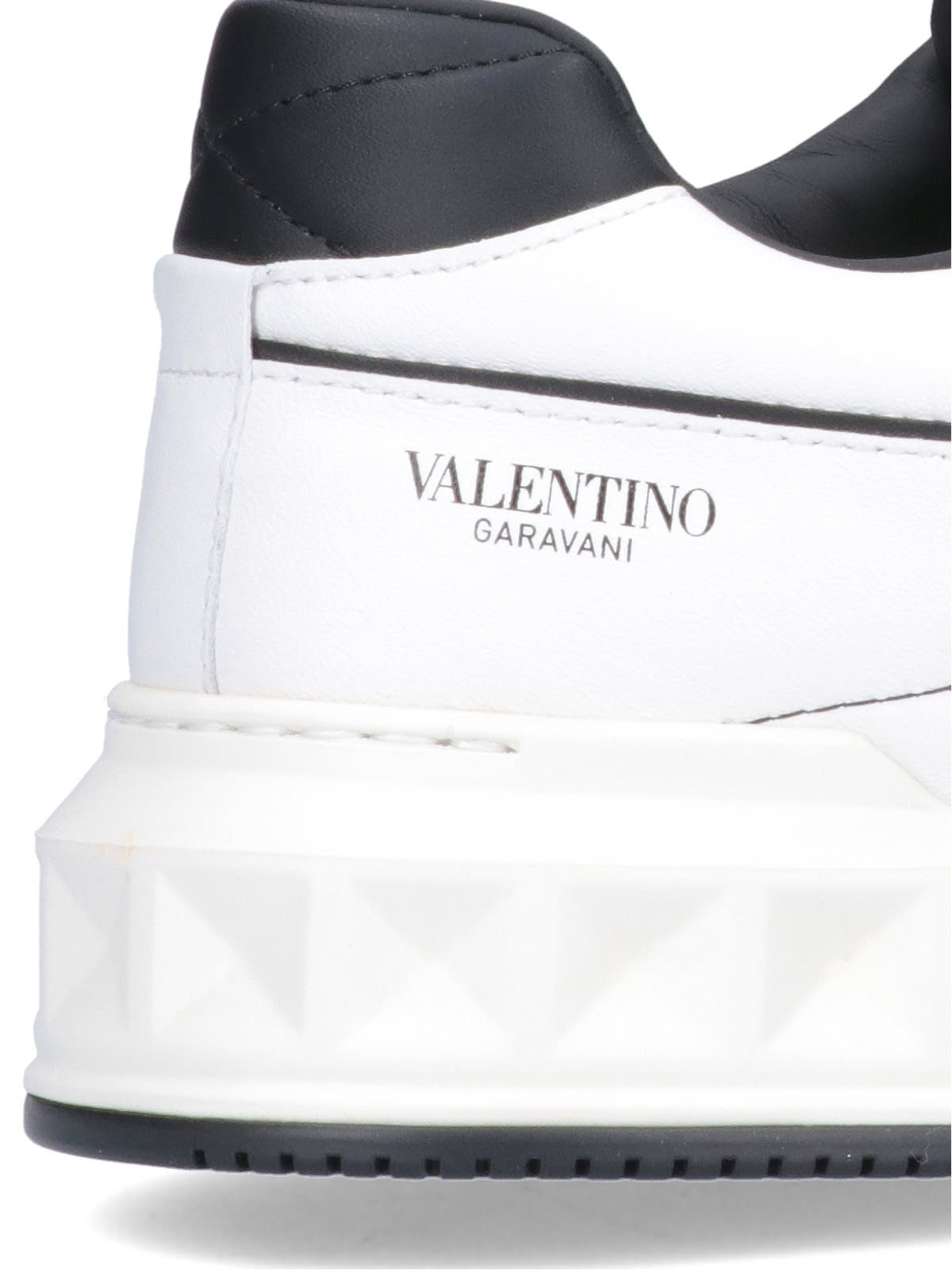 Valentino Garavani Multicolor Nappa Leather One Stud Sneakers In White