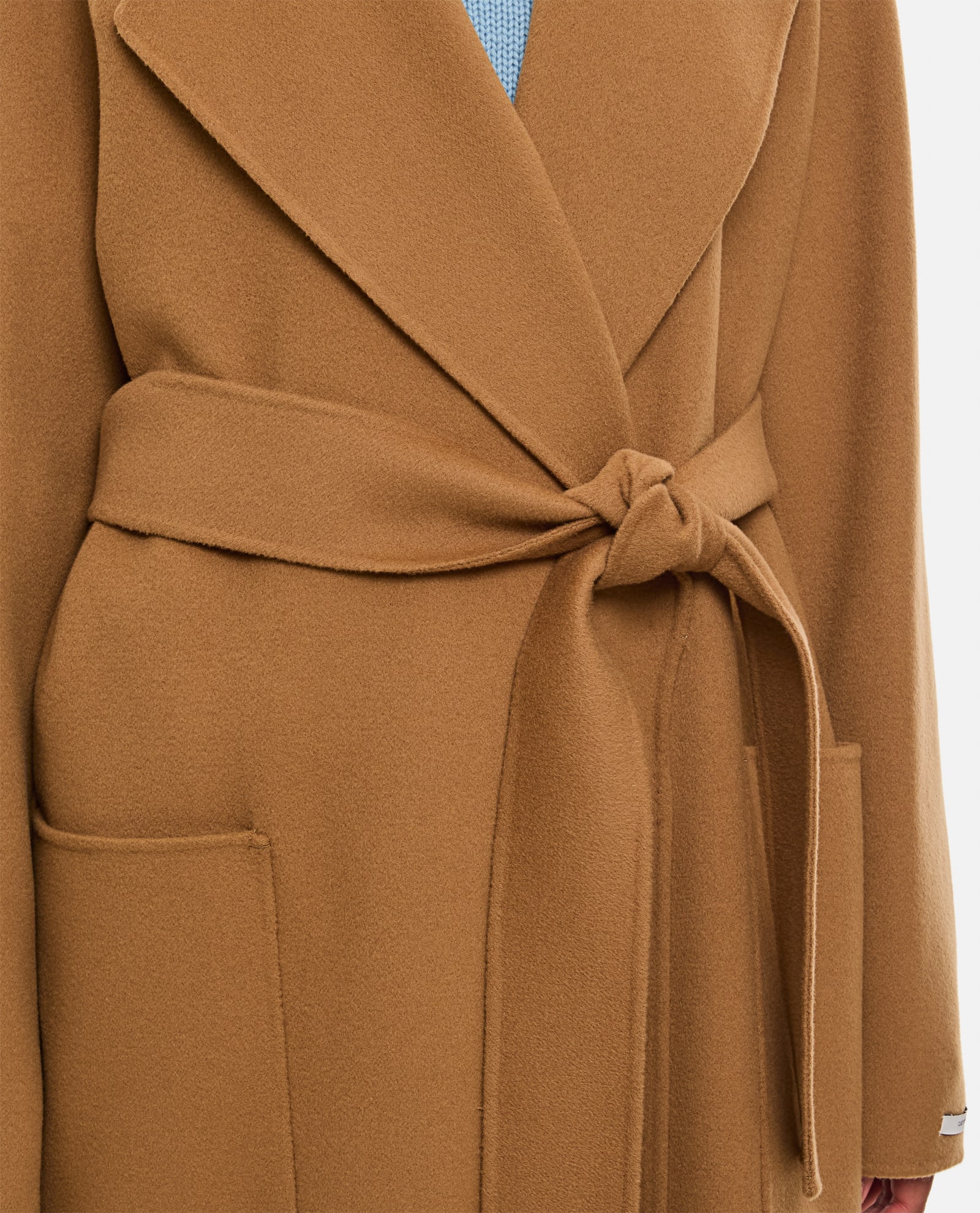 Shop Sportmax Veleno Coat In Cammello