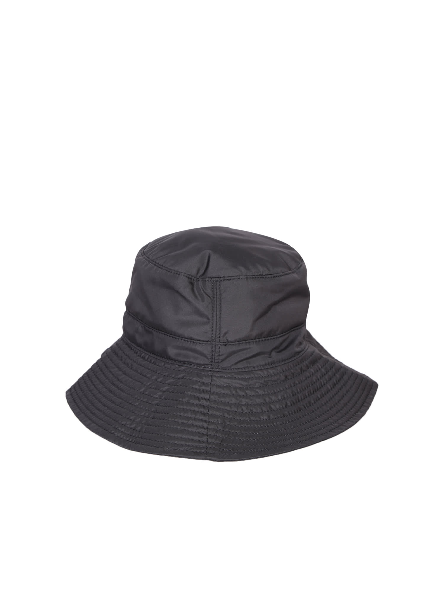 Shop Ganni Black Tech Bucket Hat