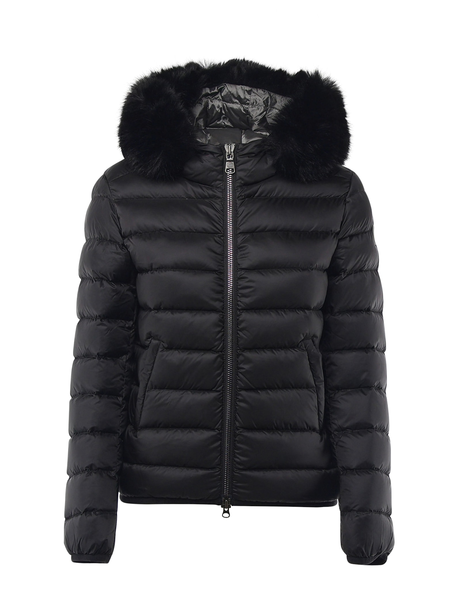 Down Jacket With Fur Hood