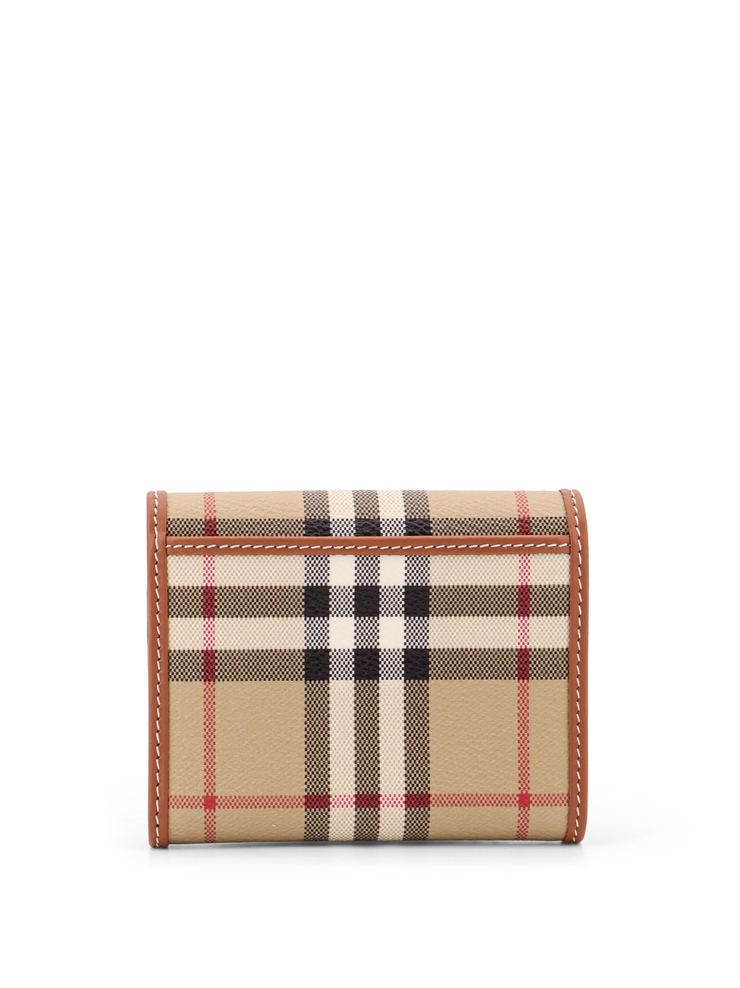 Shop Burberry Lancaster Wallet In Beige