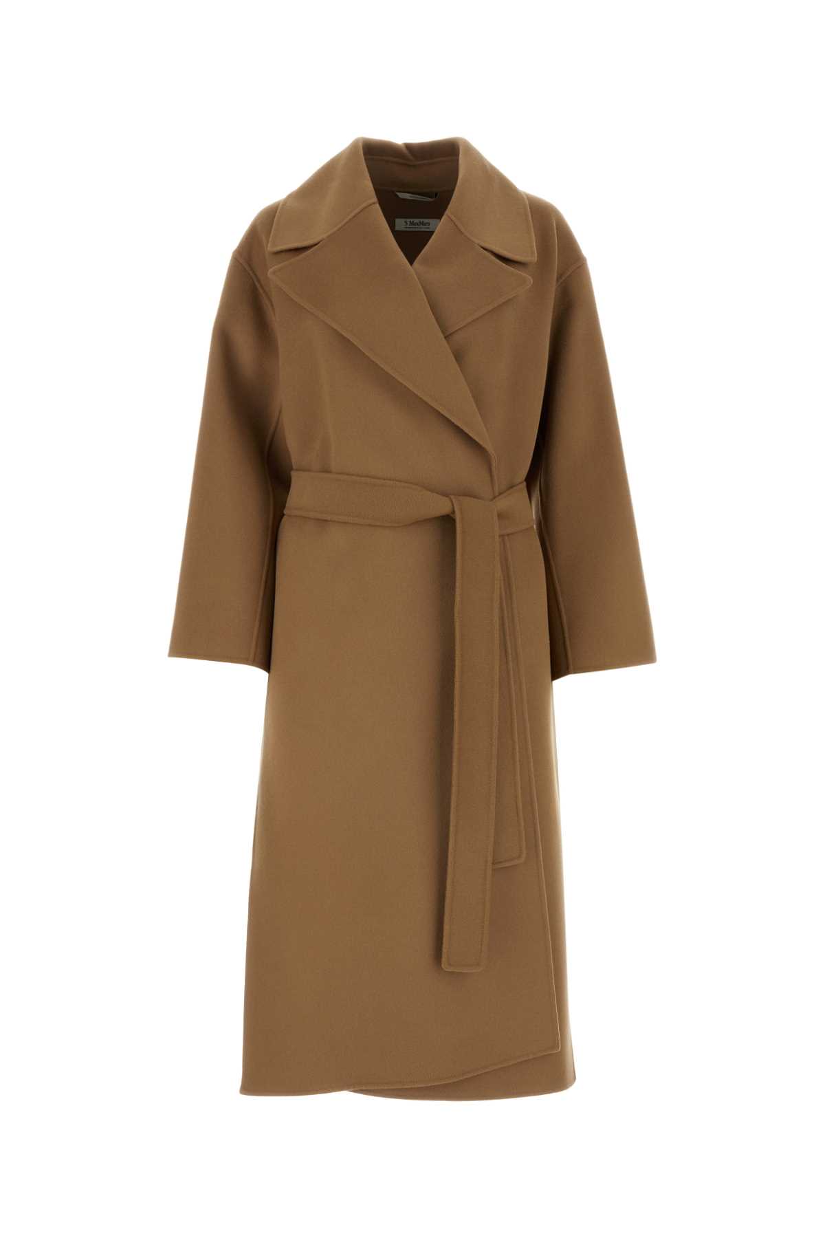 Shop 's Max Mara Biscuit Wool Olanda Coat In Cammello