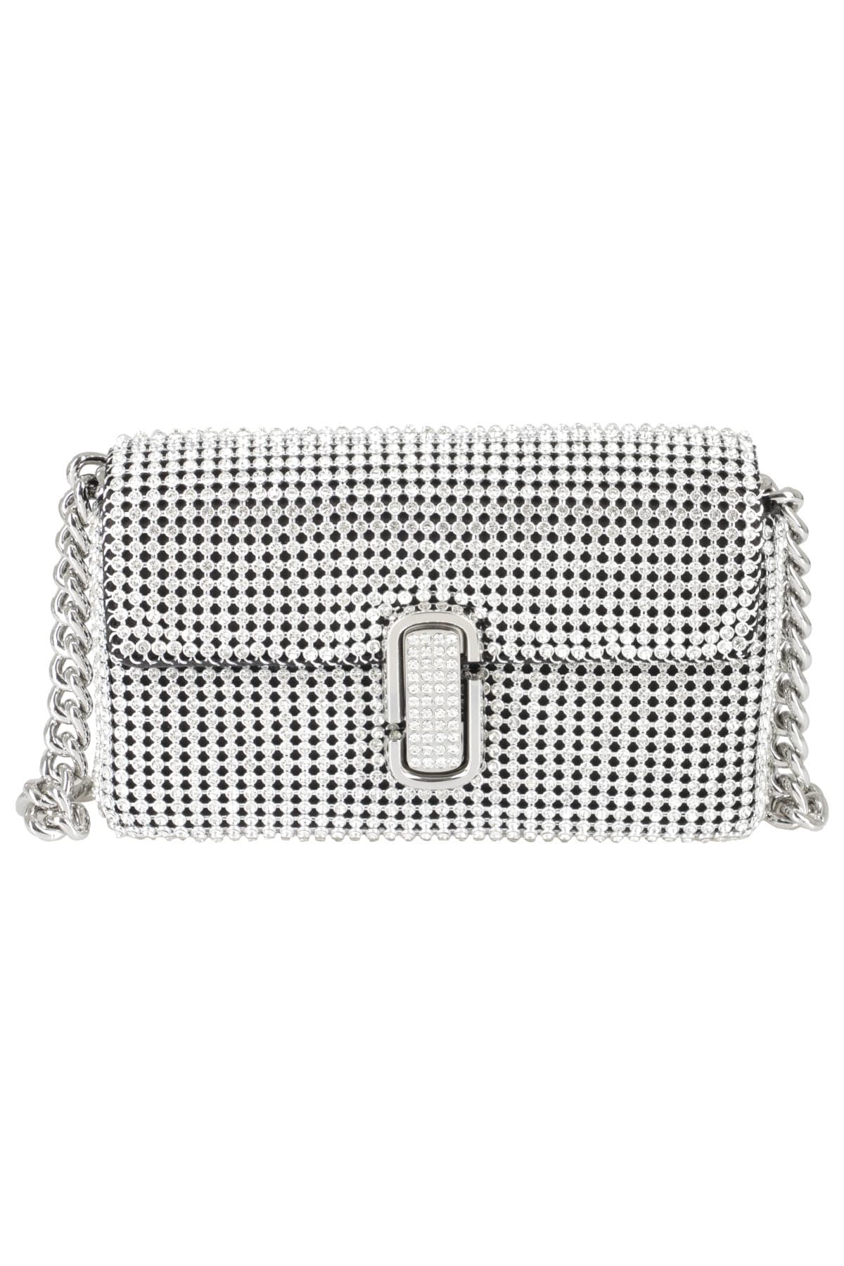 Marc Jacobs The Mini Soft Shoulder In Crystal