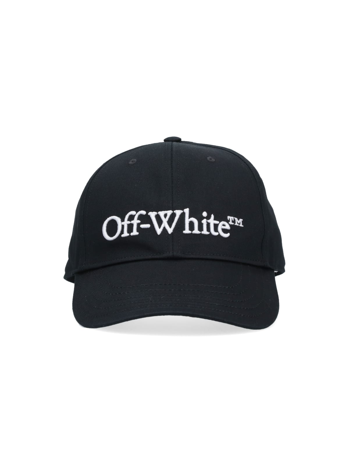 Shop Off-white Logo Baseball Cap In Black