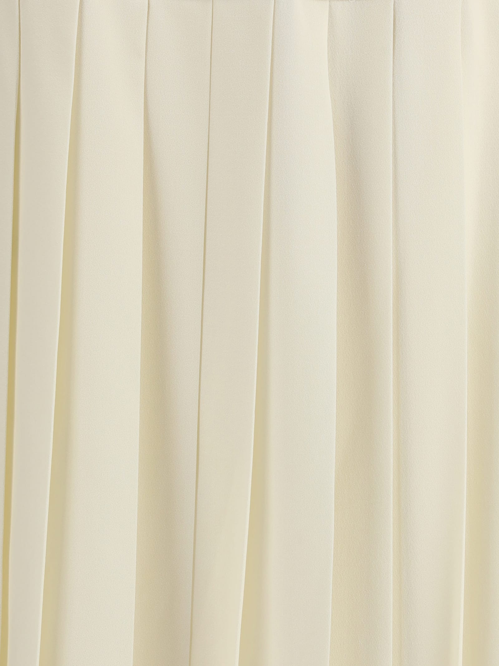 Alessandra Rich Pleated Midi Skirt In Neutral