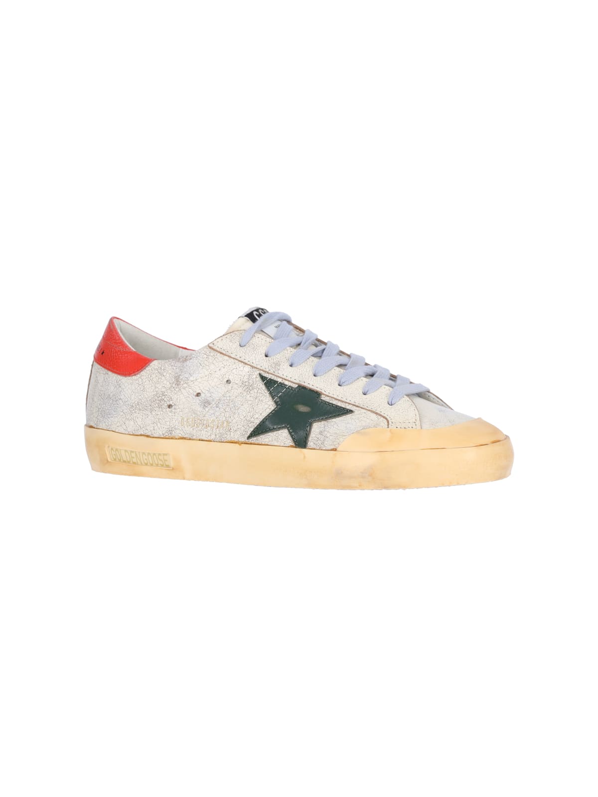 Shop Golden Goose Super-star Sneakers In White