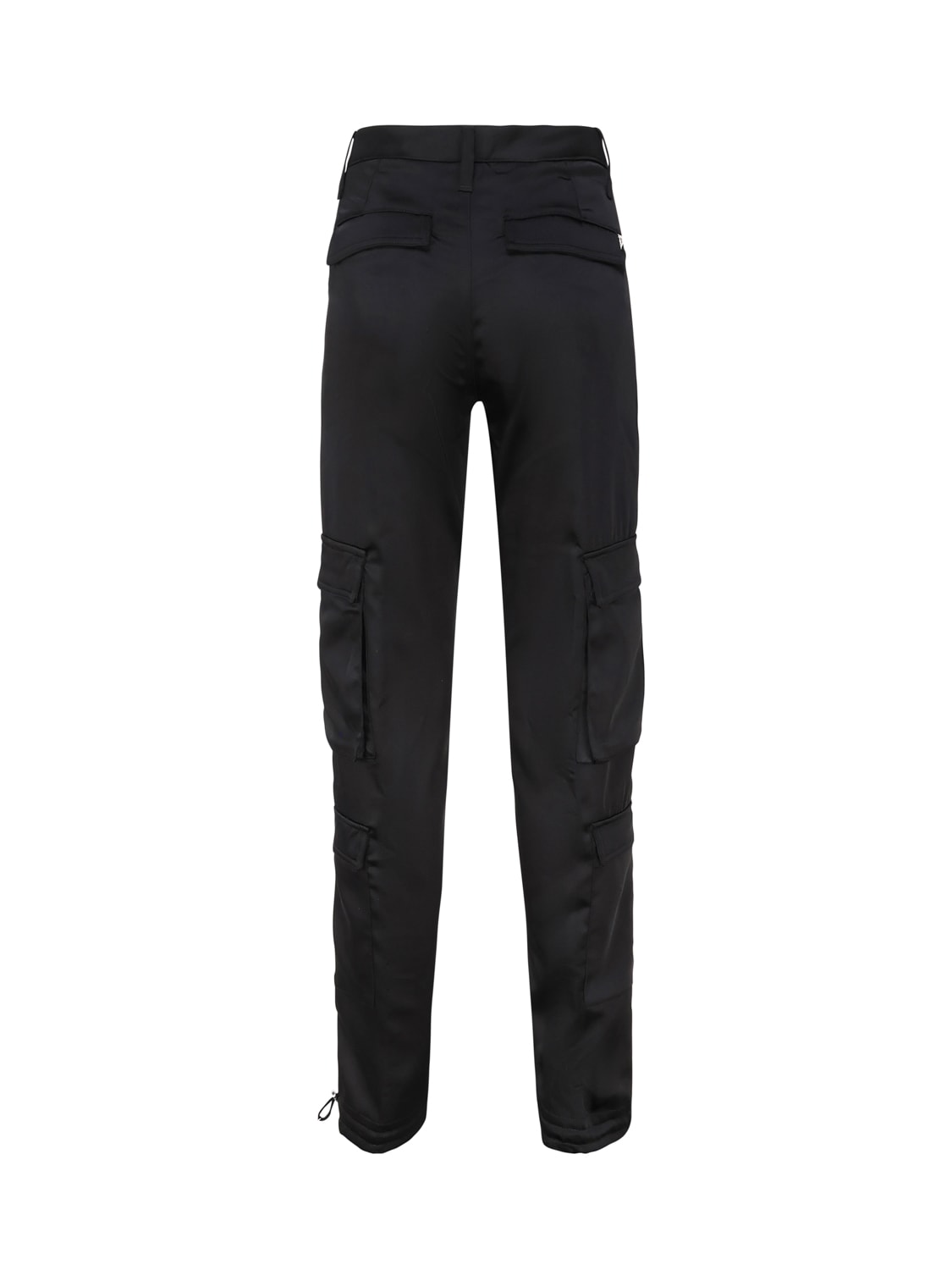 Shop Dondup Tori Loose Cargo Trousers In Black