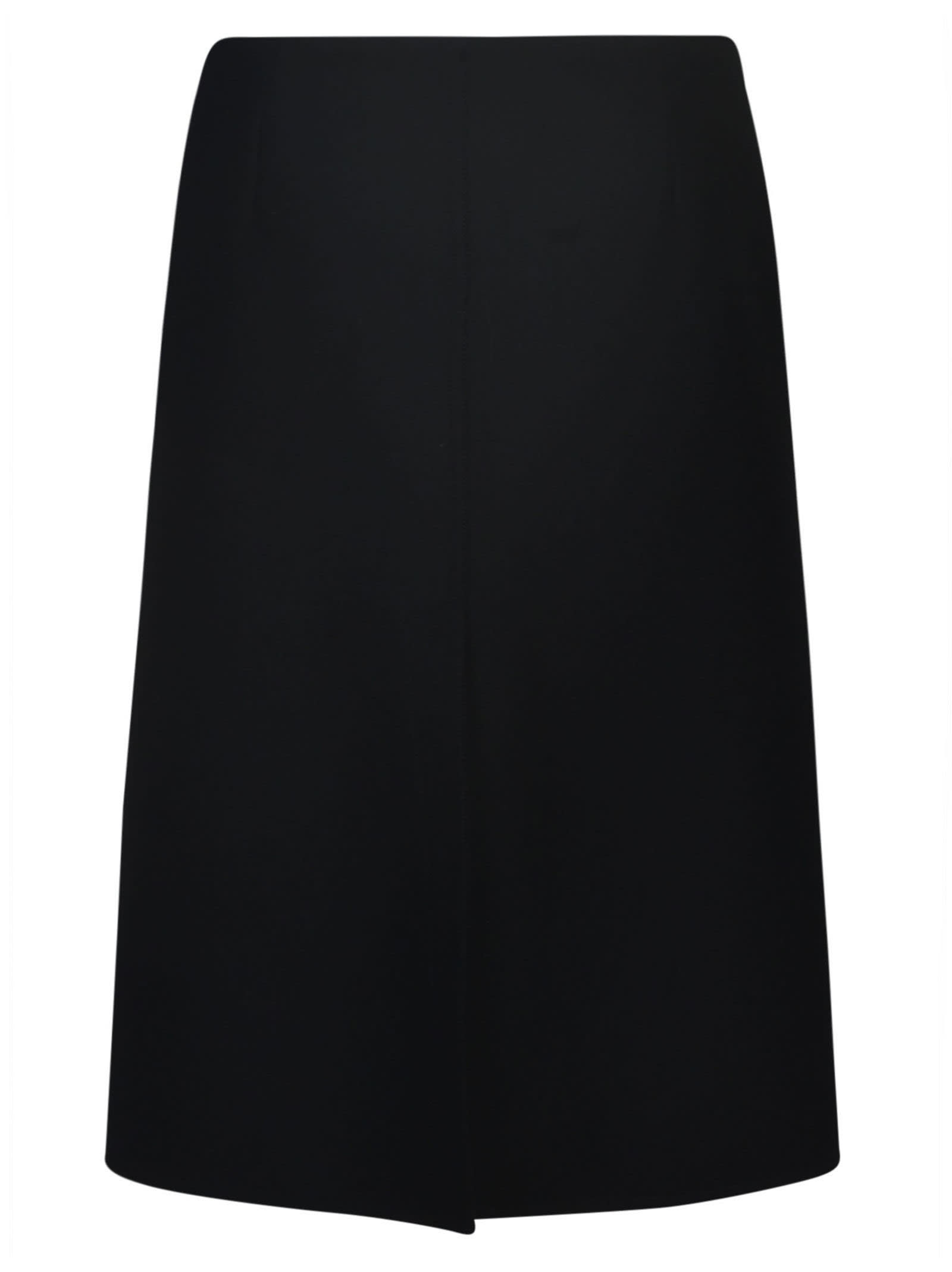 Shop Lanvin Buttoned Mid-length Skirt In Black