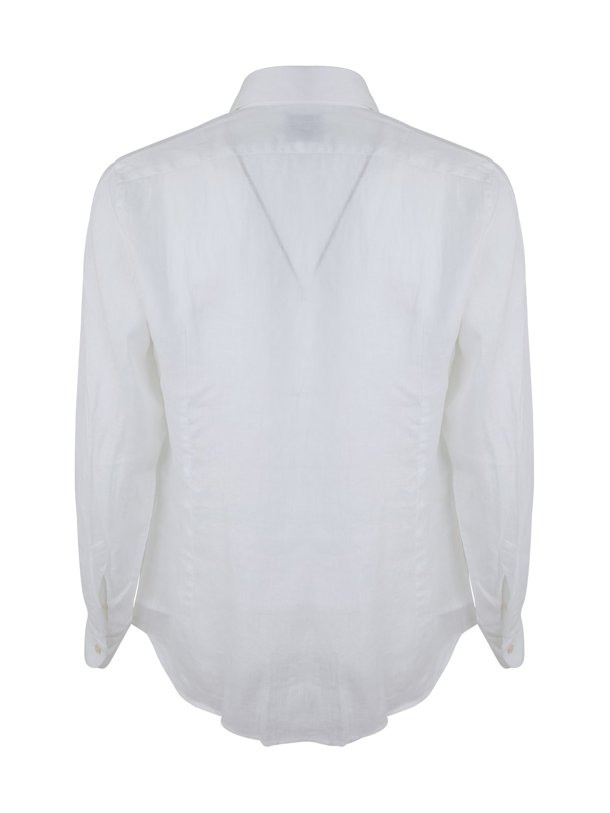 Shop Dnl Linen Classic Shirt In White