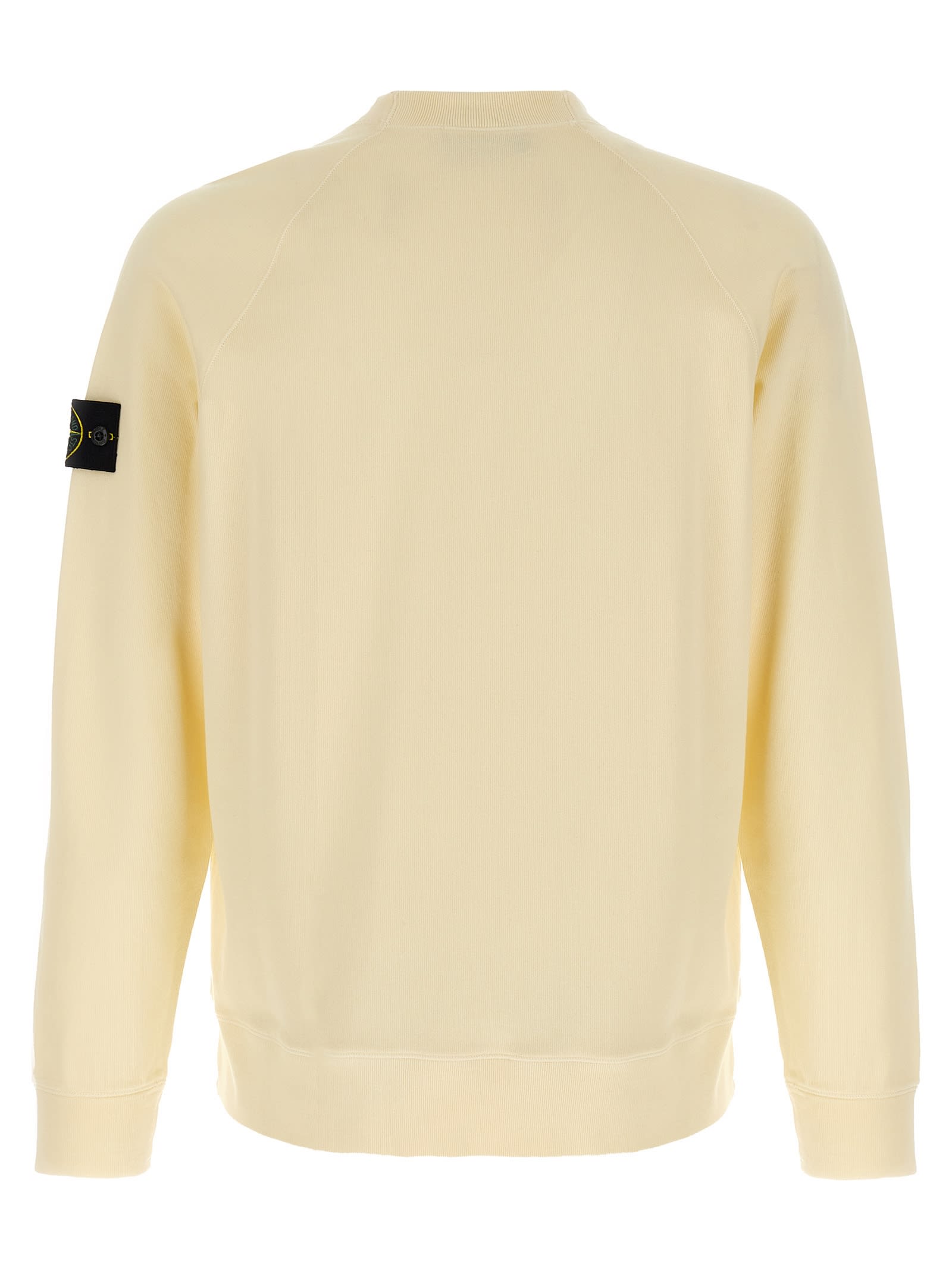 Stone Island Ribbed Crew-neck Cotton Sweater With Long Sleeves