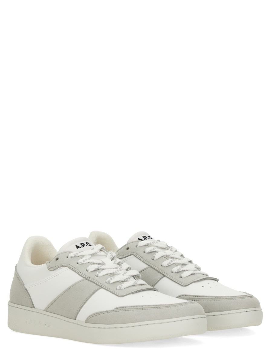 Shop Apc Plain Sneaker In White