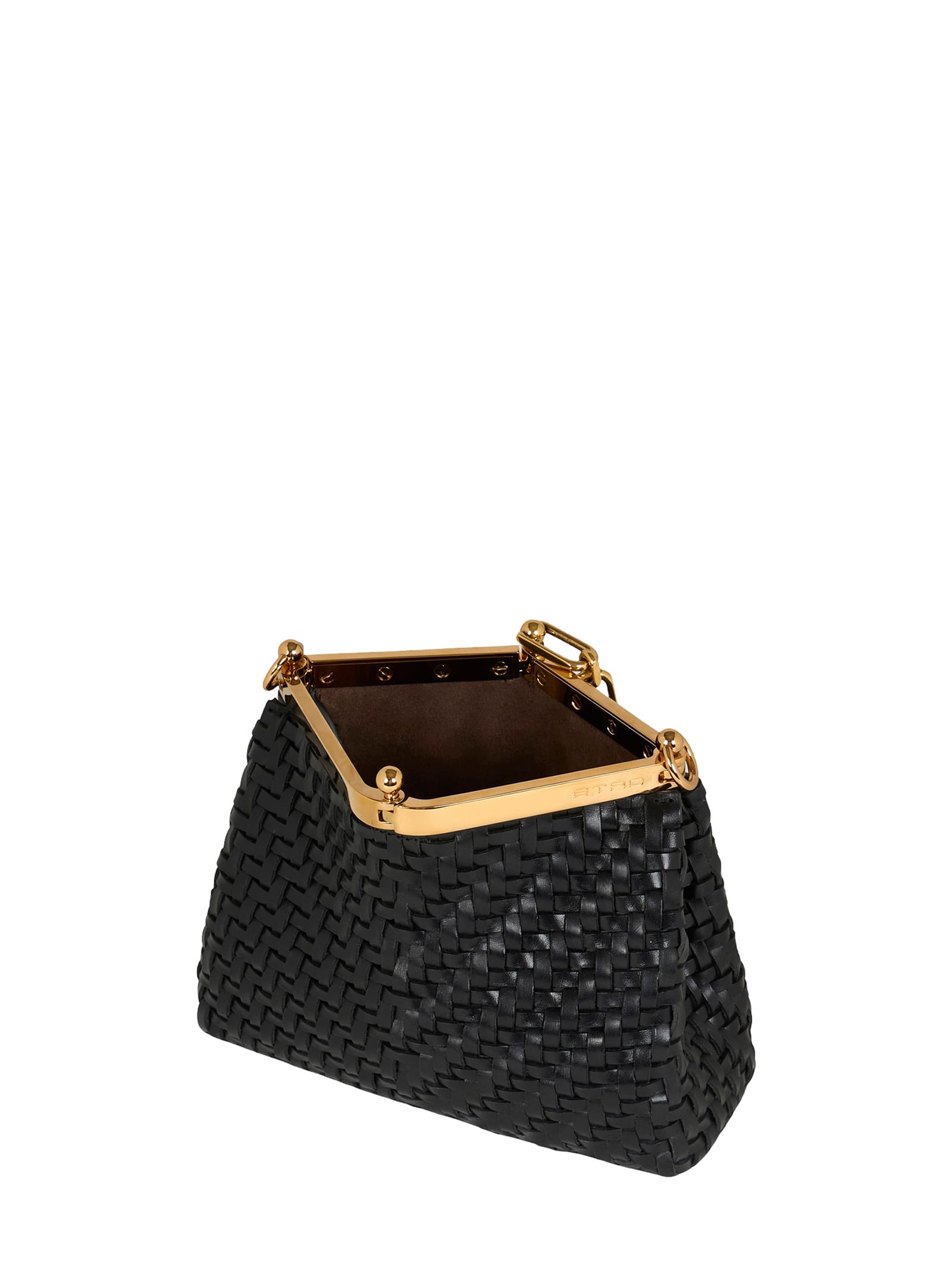 Shop Etro Vela Small Shoulder Bag In Black