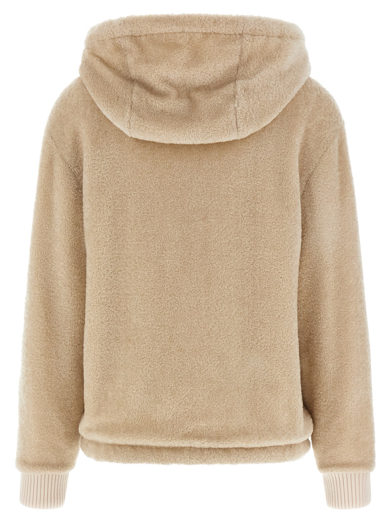 Moncler Reversible Hooded Fleece And Shell Cardigan In Multi