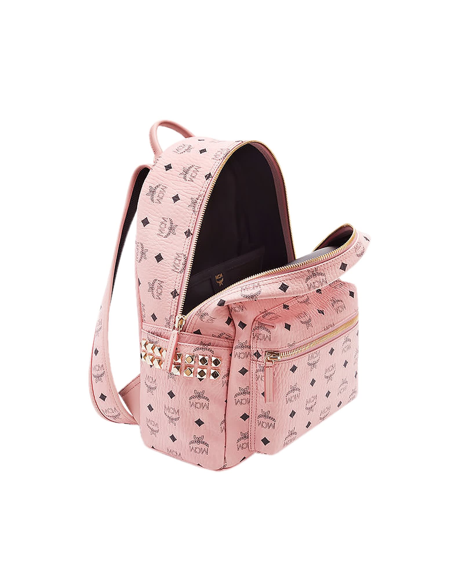 MCM Mcm Soft Pink Small-medium Stark Backpack - Pink - 10897032 | italist