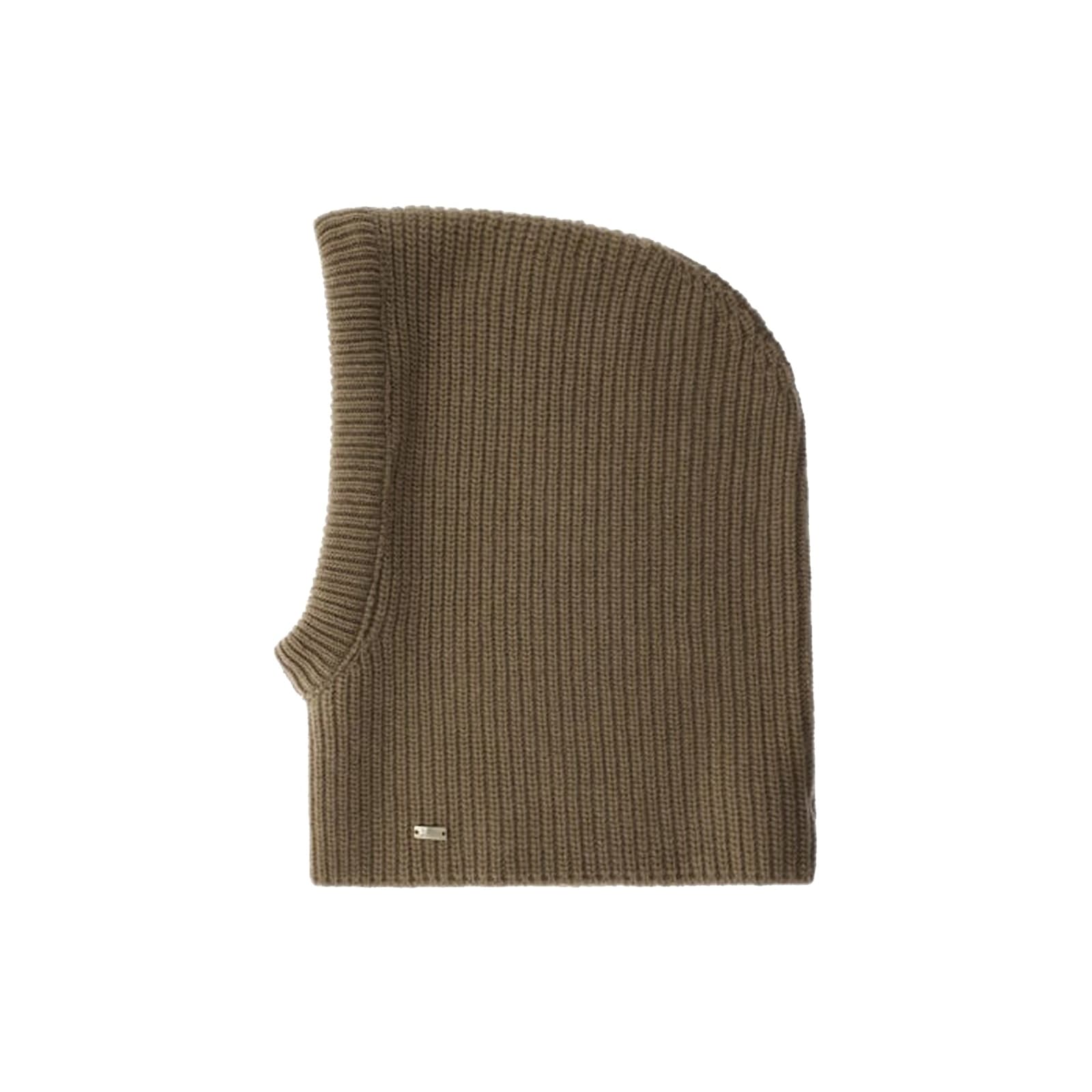 Herno Wool Balaclava Hat Women In Brown