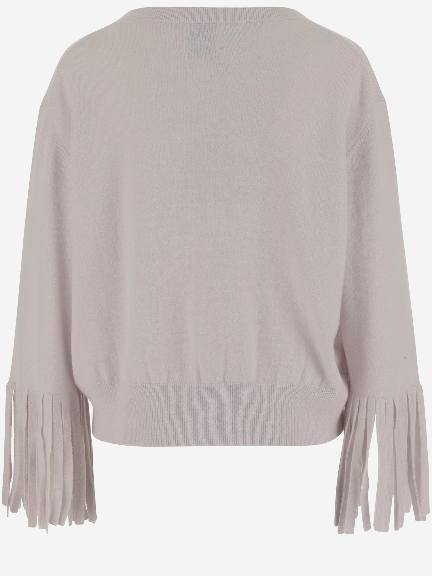 Allude Grey Bangs Wool Sweater In Pink