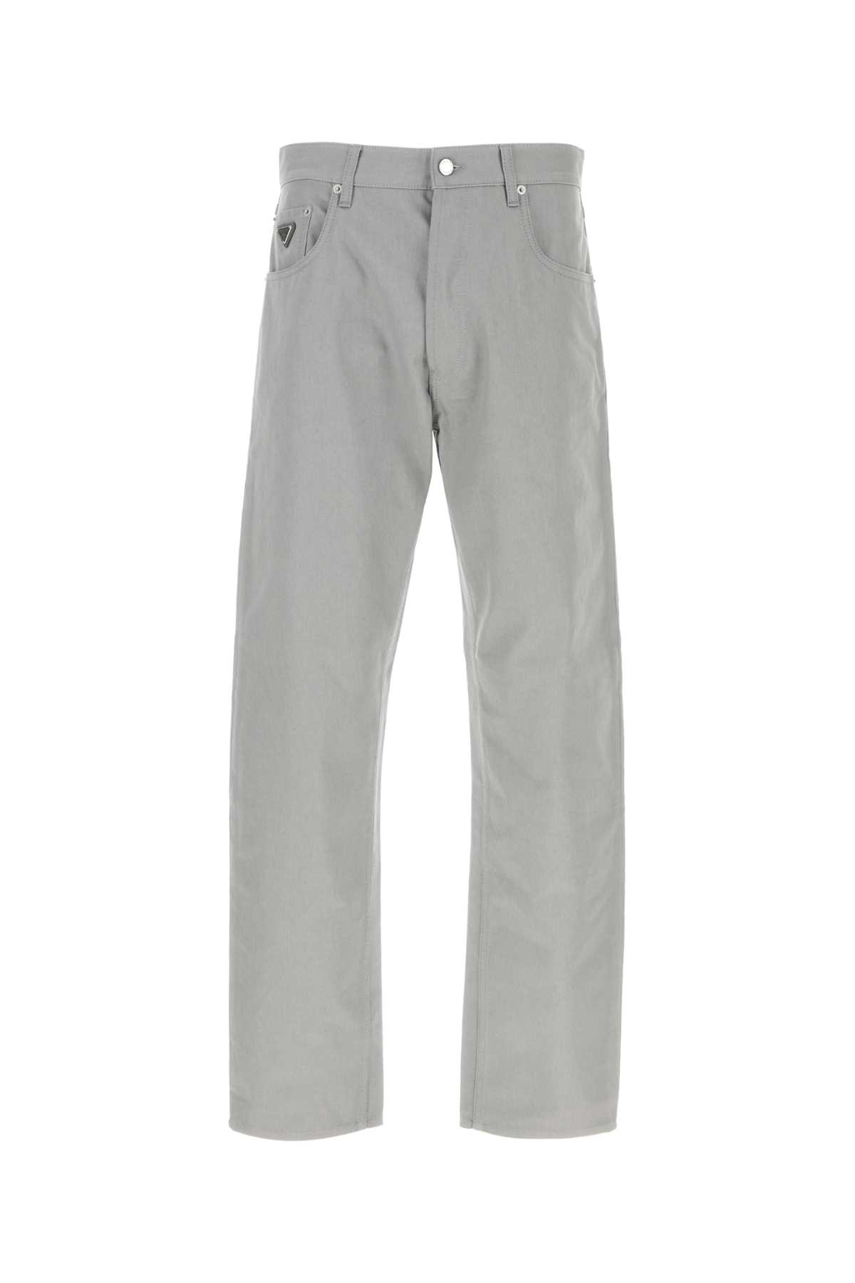 Prada Denim Jeans Belt Loops In Grey