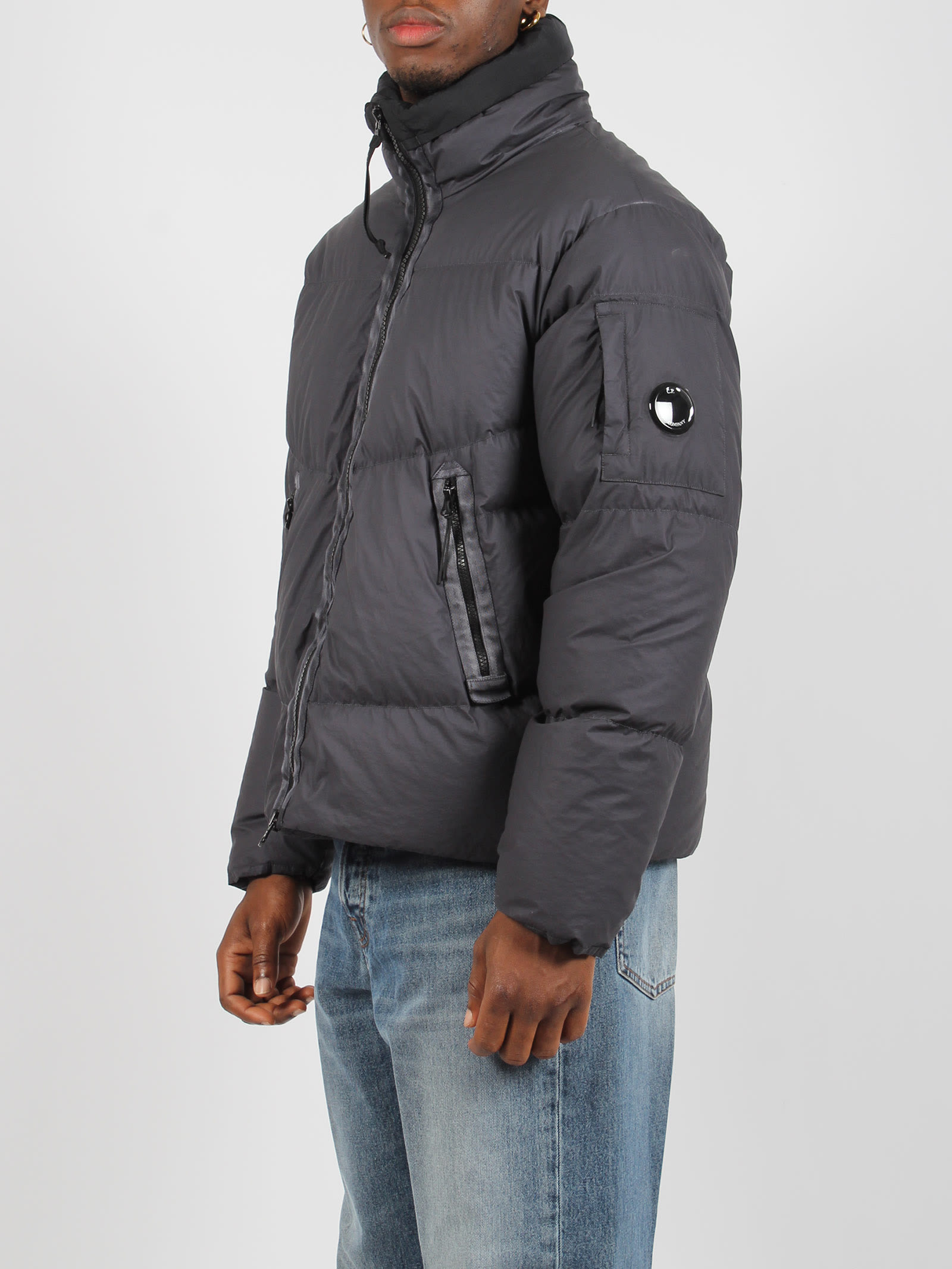 Shop C.p. Company Bi-tm Down Jacket In Black