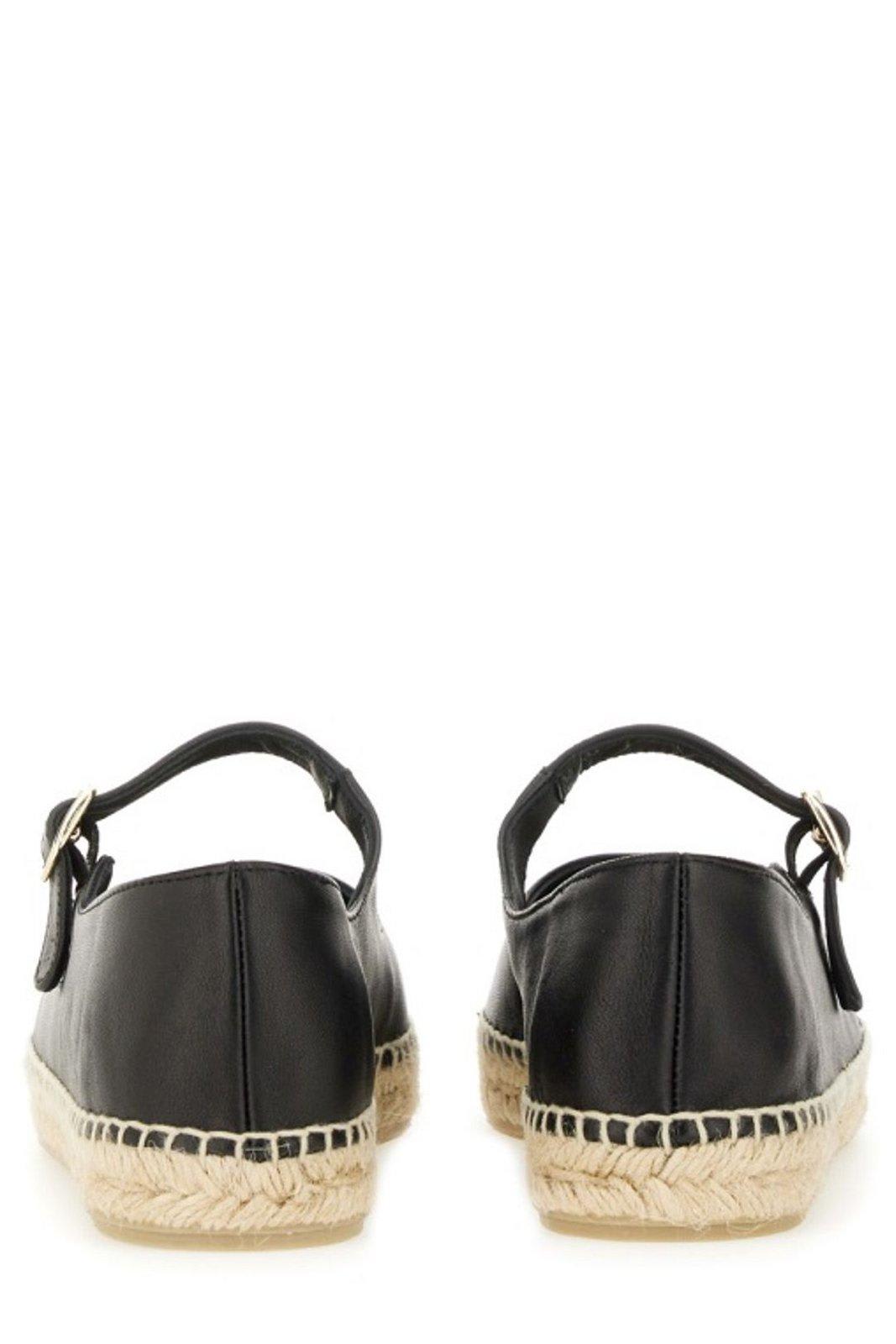 Castaã±er Castaner Classic Black Espadrille With Braided Jute Sole