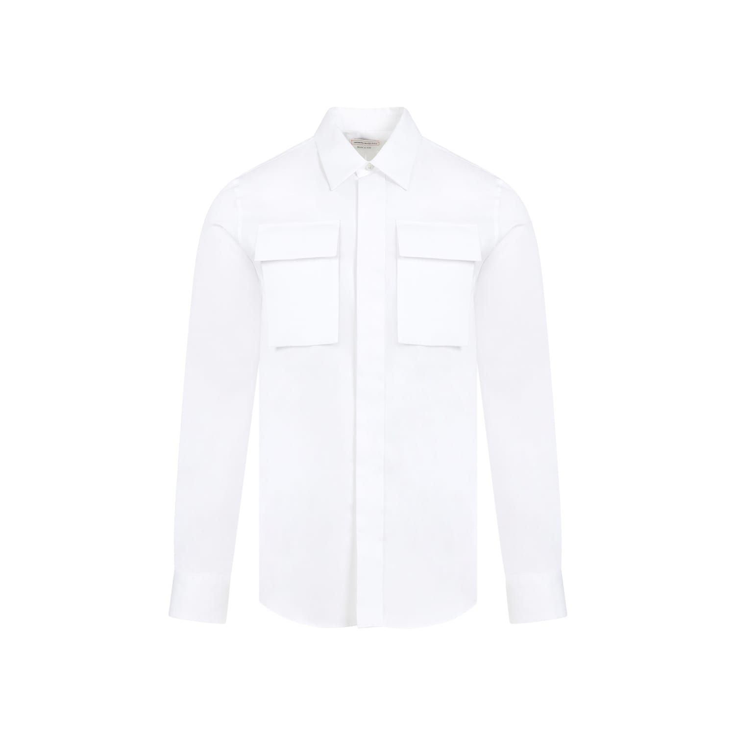 Shop Alexander Mcqueen Cotton Shirt In White