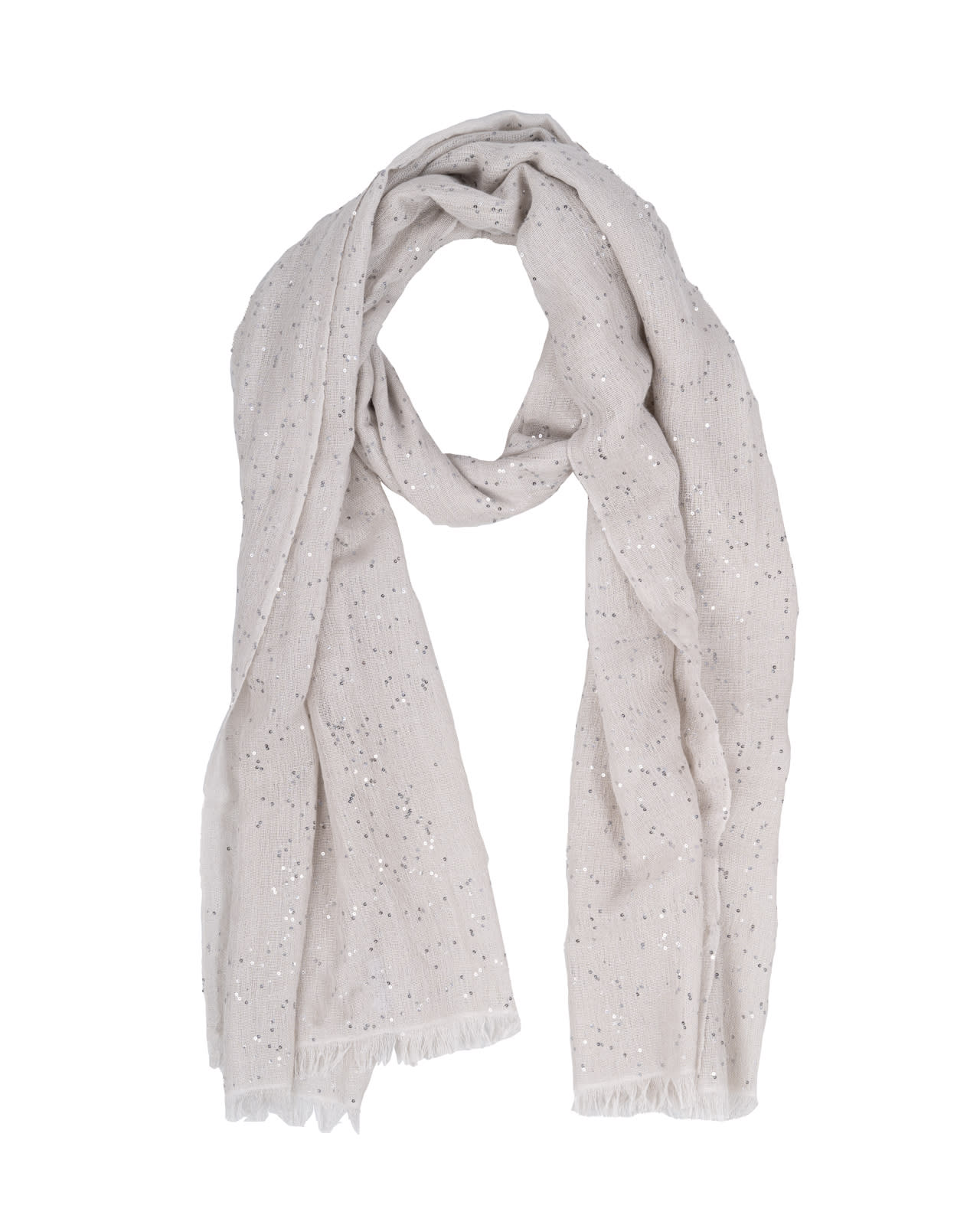 BRUNELLO CUCINELLI BRUNELLO CUCINELLI SCARFS CREAM 