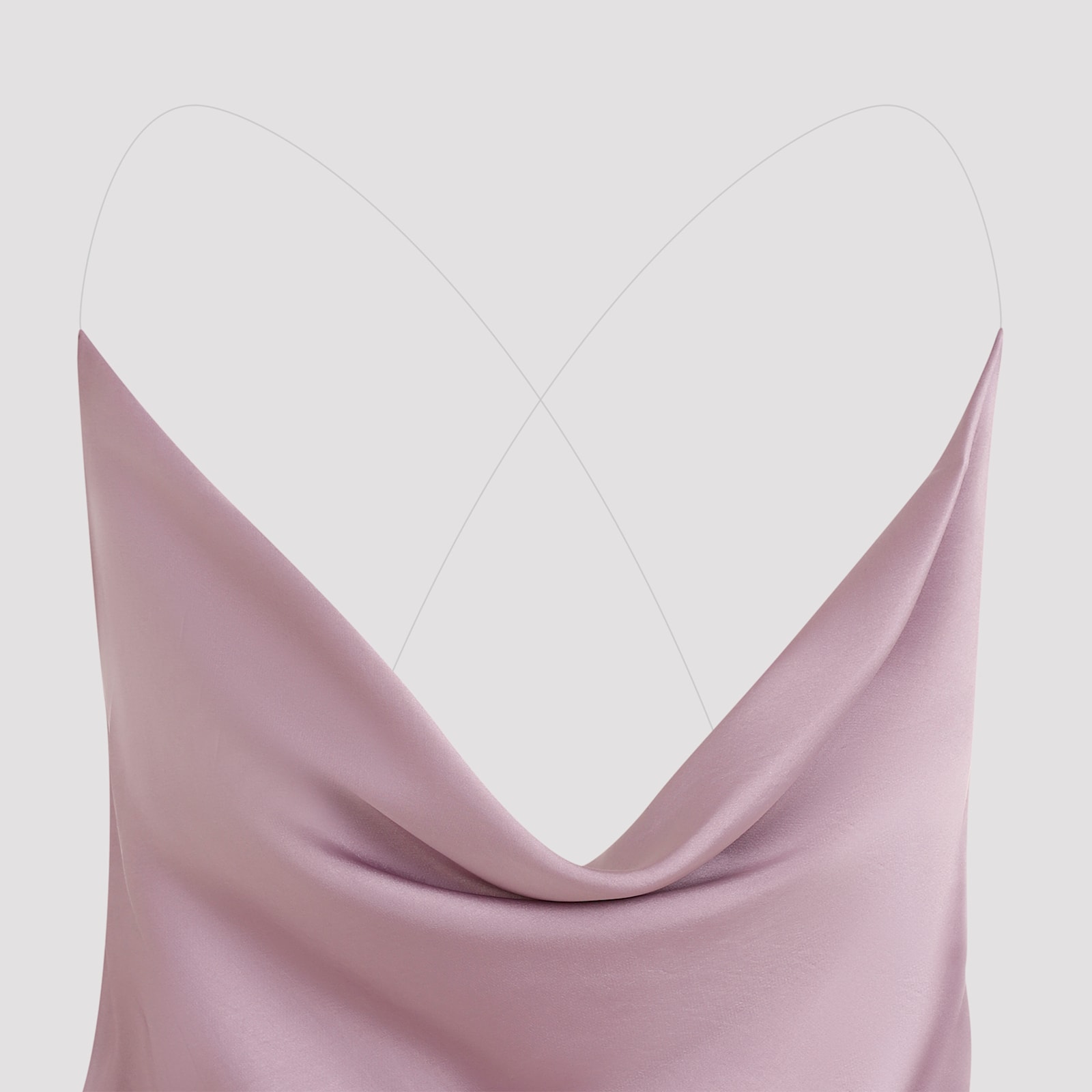 Shop Y/project Evergreen Invisible Strap Slip Dress In Evergreen Mauve