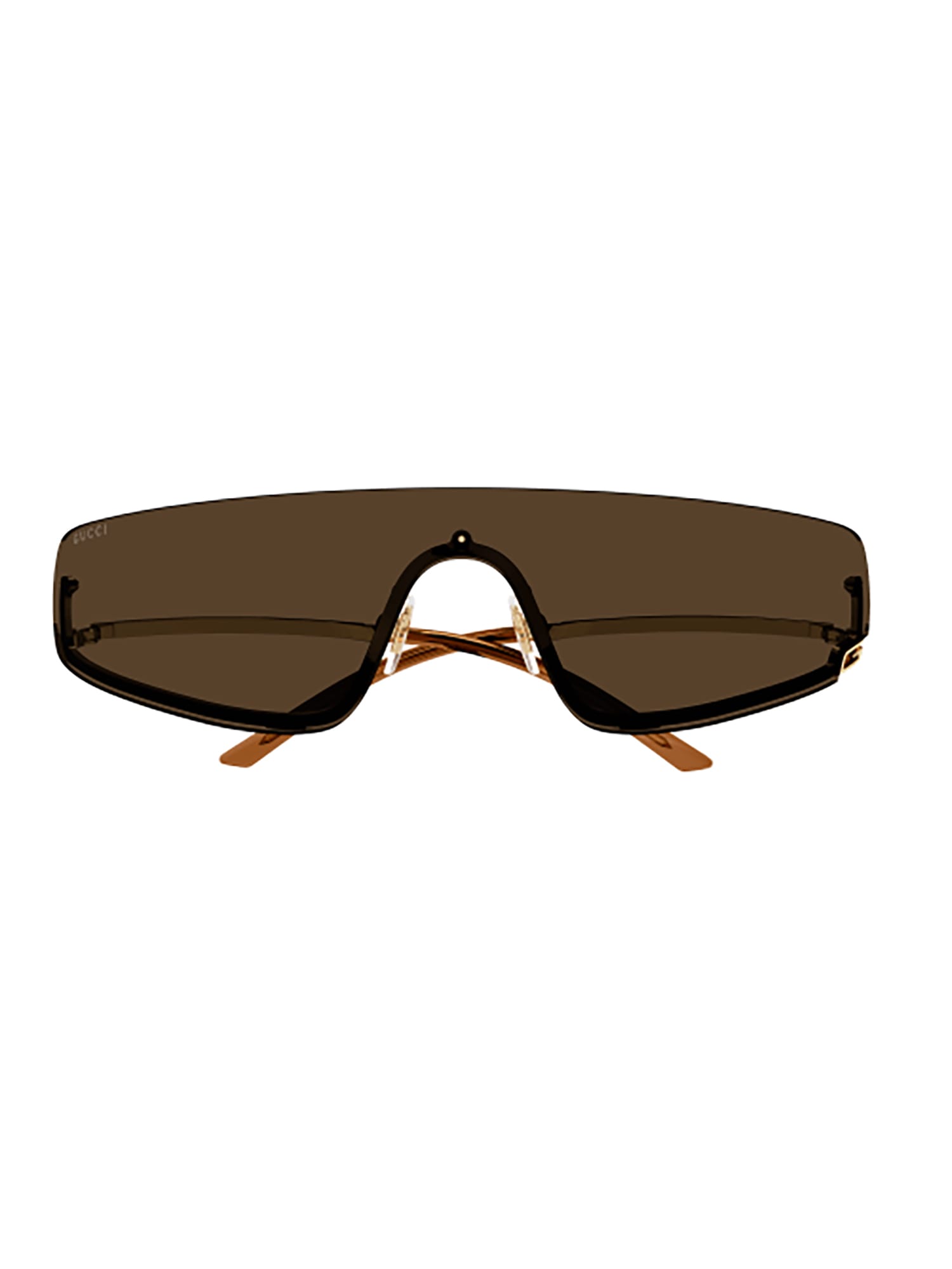 Shop Gucci Gg1561s Sunglasses In Gold Gold Brown