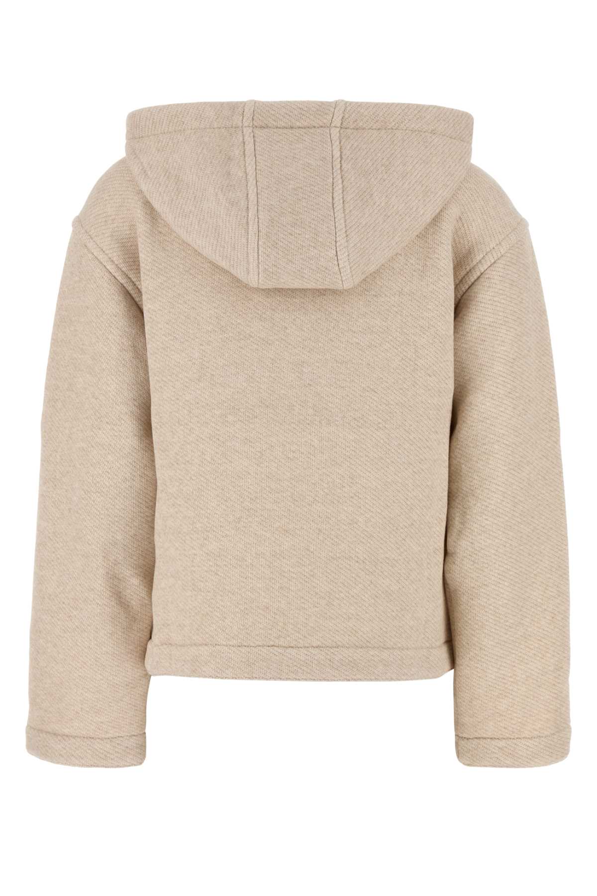 Max Mara Sand Cotton Blend Gary Sweatshirt In Neutral