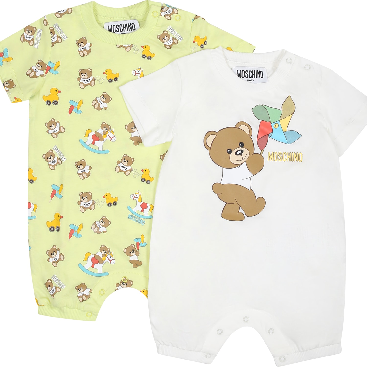 Moschino Multicolor Set For Baby Kids With Teddy Bear