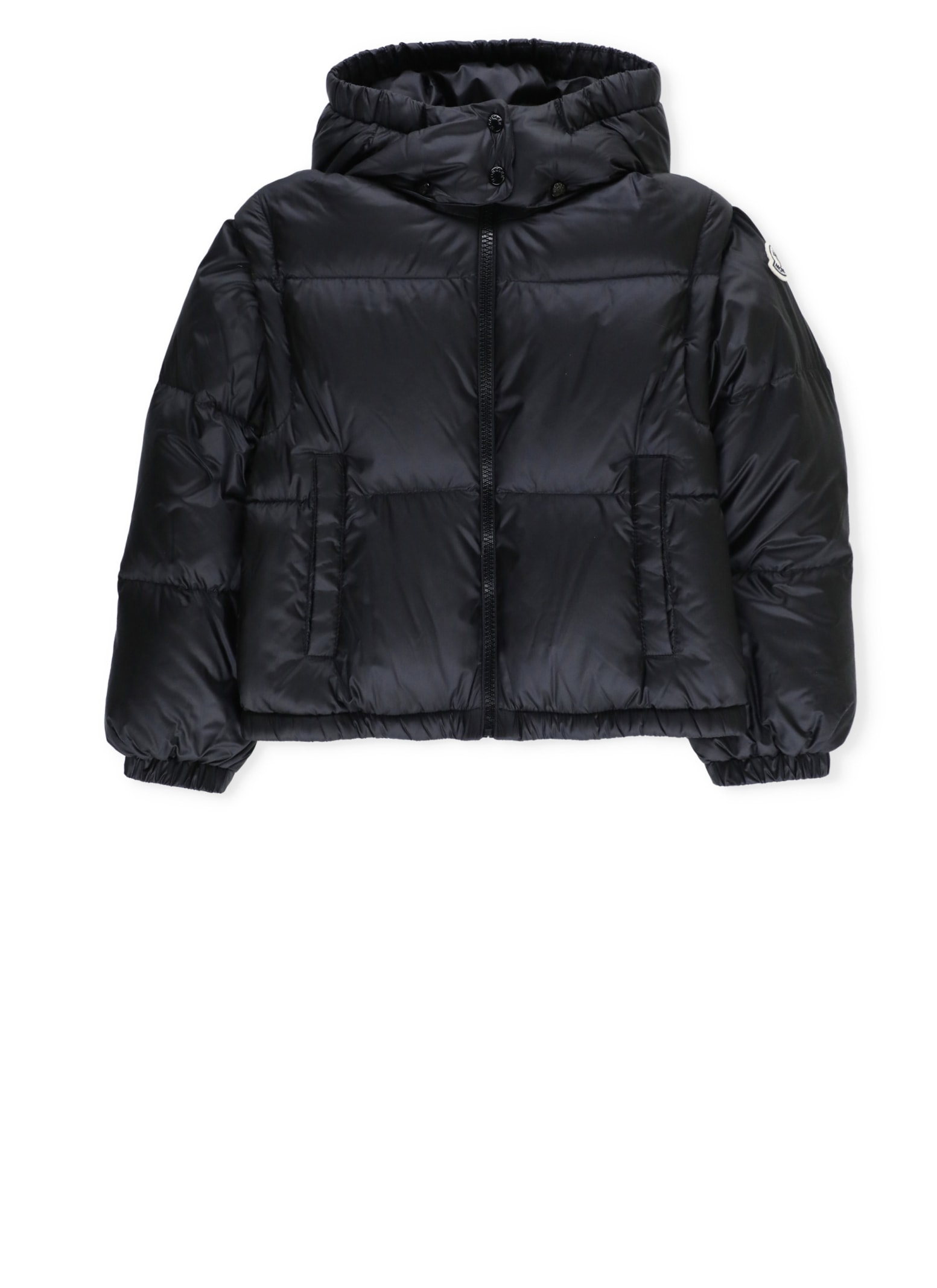 Shop Moncler Vanya Down Jacket In Black