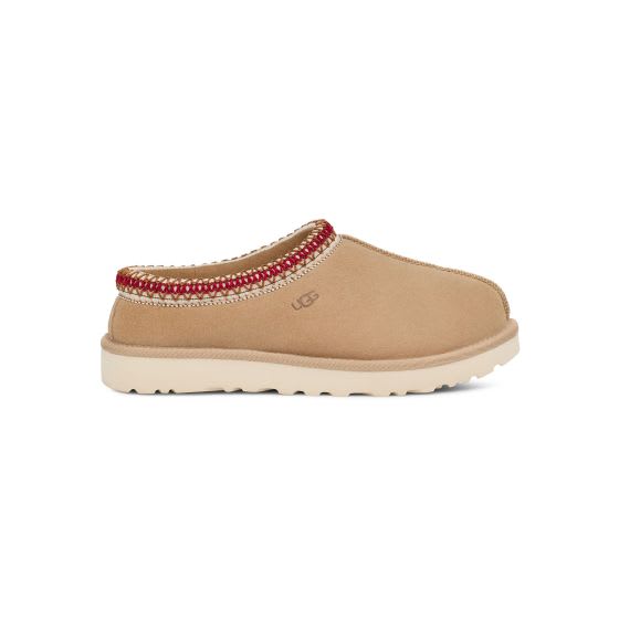 Ugg Tasman Wool-blend Fleece-lined Embroidered Suede Slippers