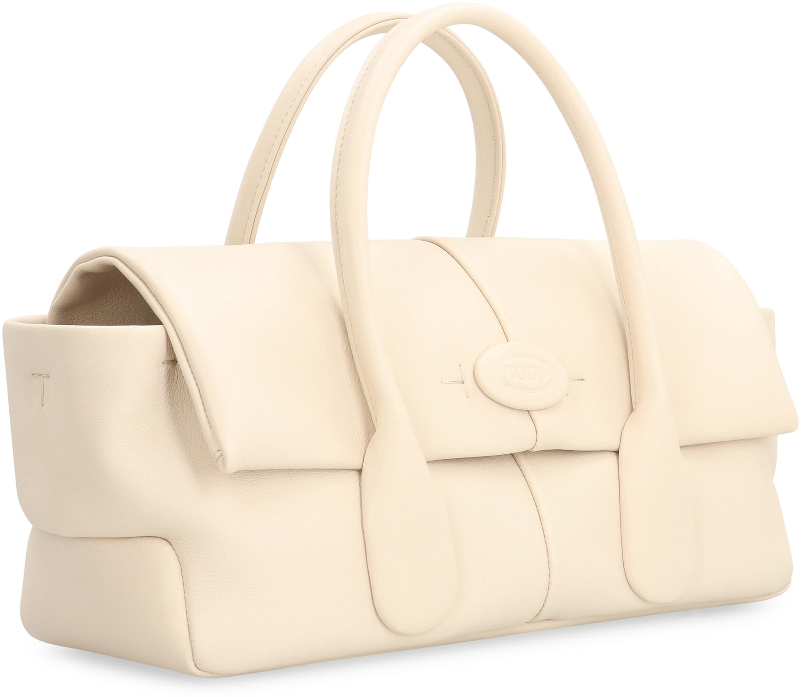 Shop Tod's Tods Di Leather Bag In White