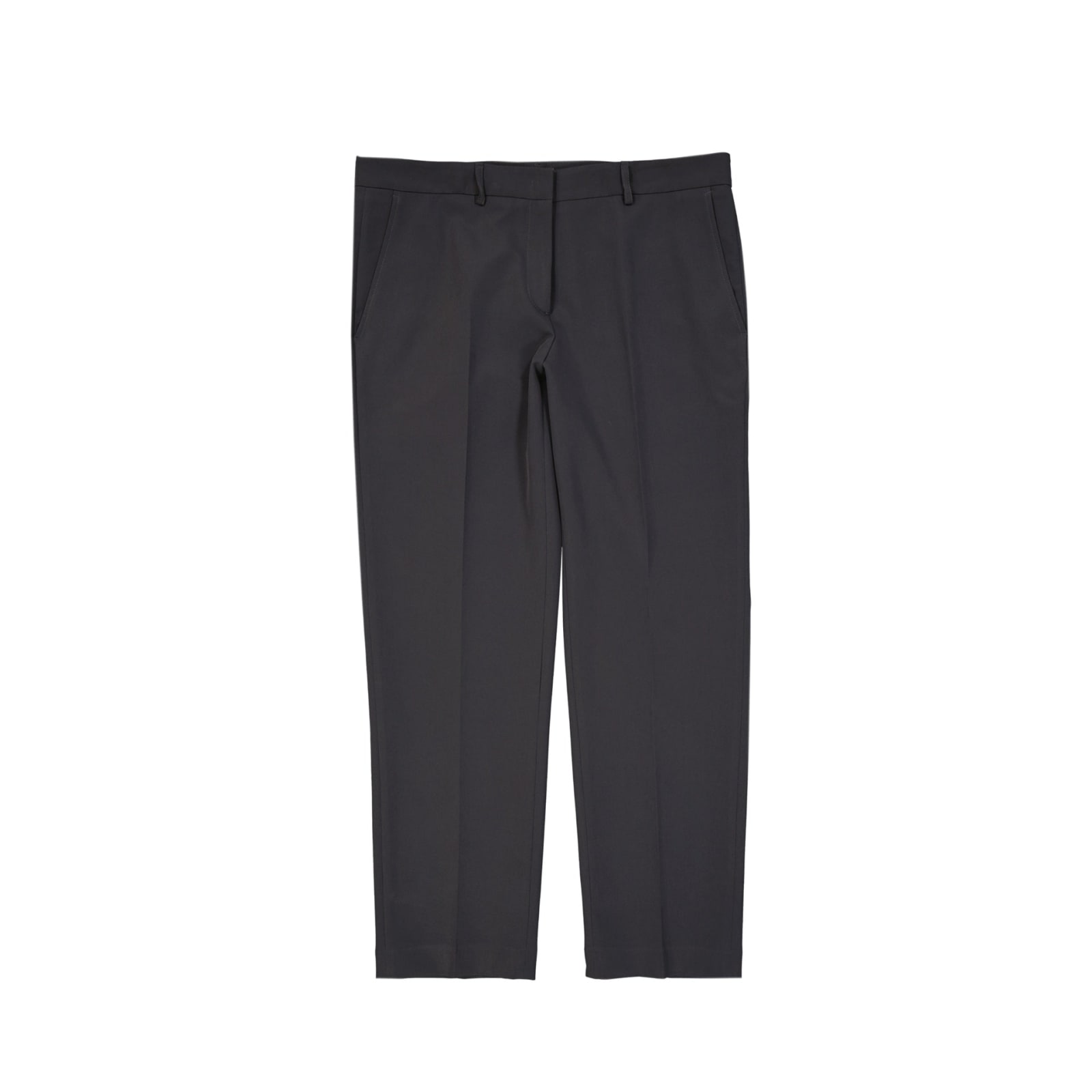 Shop Blanca Vita Cropped Trousers In Gray