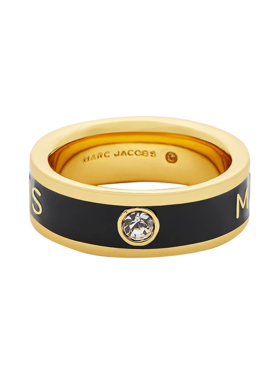 Marc Jacobs Elegant Brass And Cz Bijoux In Gold