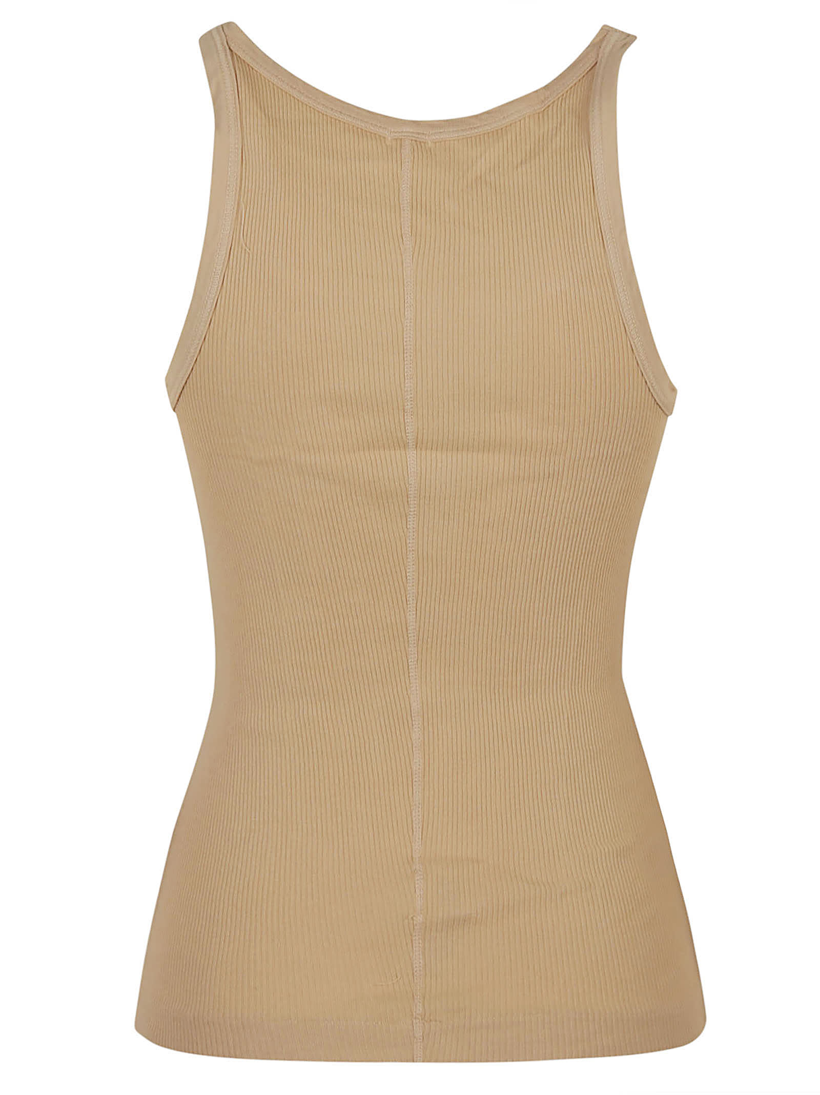 Shop Re/done Ribbed Tank In Sand