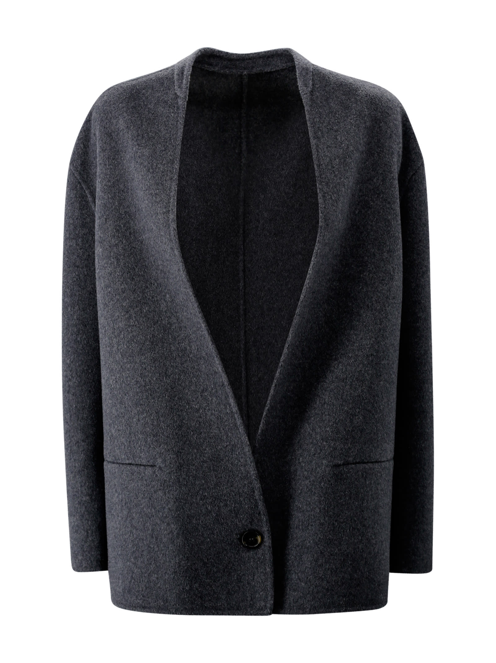 PHILOSOPHY DI LORENZO SERAFINI SINGLE-BREASTED WOOL COAT 